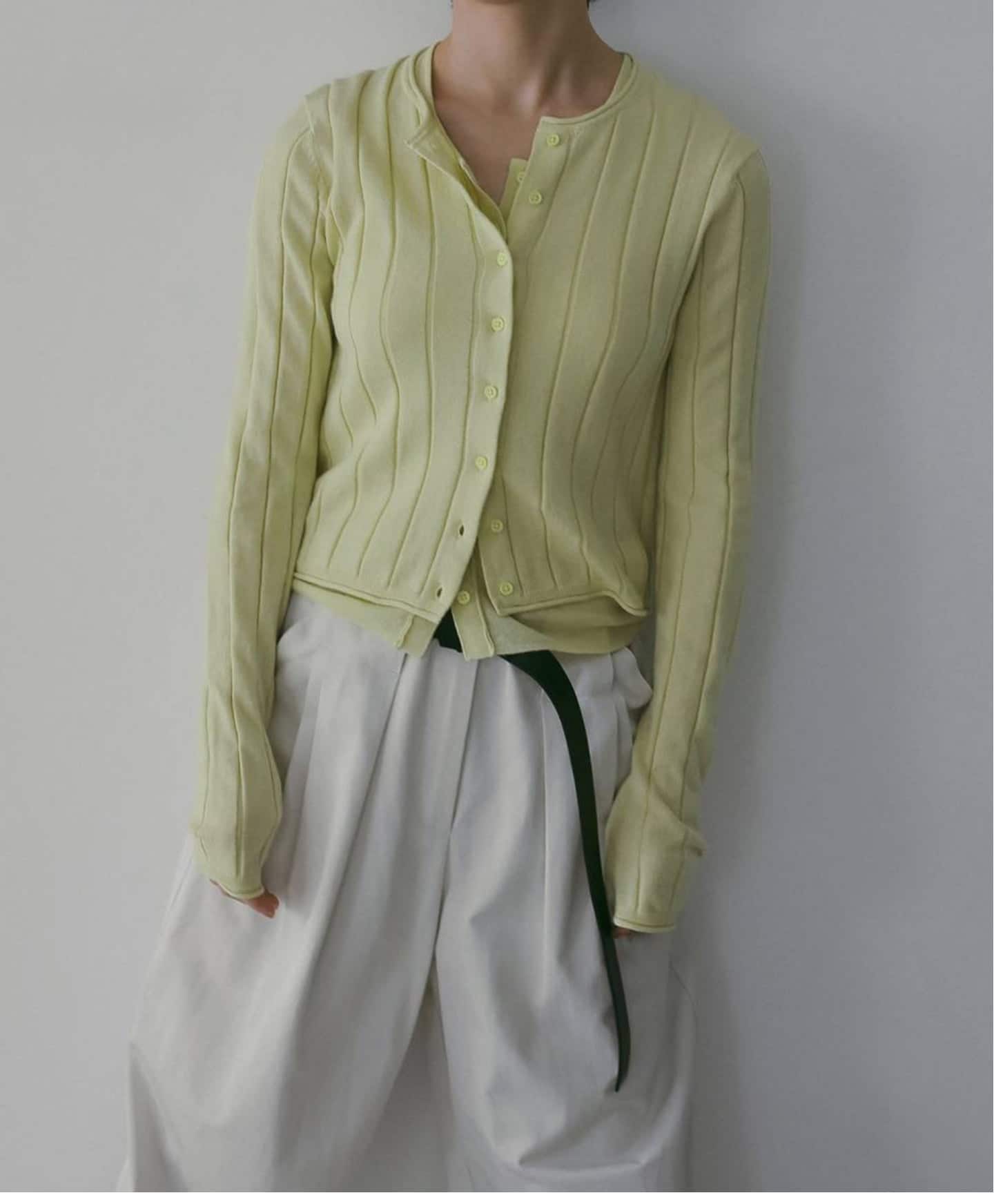 anuke Cotton Layered Cardigan（カーディガン）｜BOICE FROM