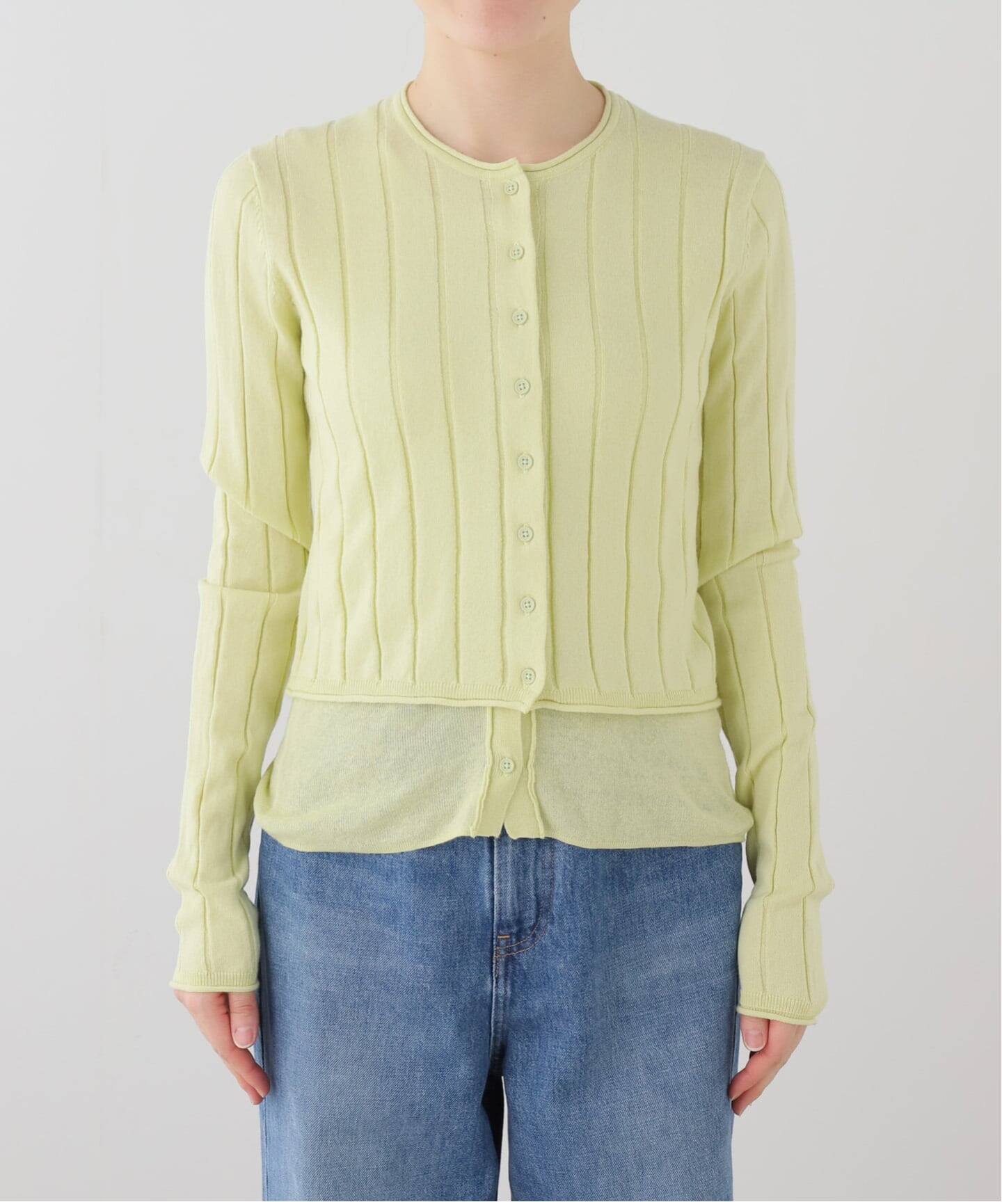 anuke Cotton Layered Cardigan（カーディガン）｜BOICE FROM