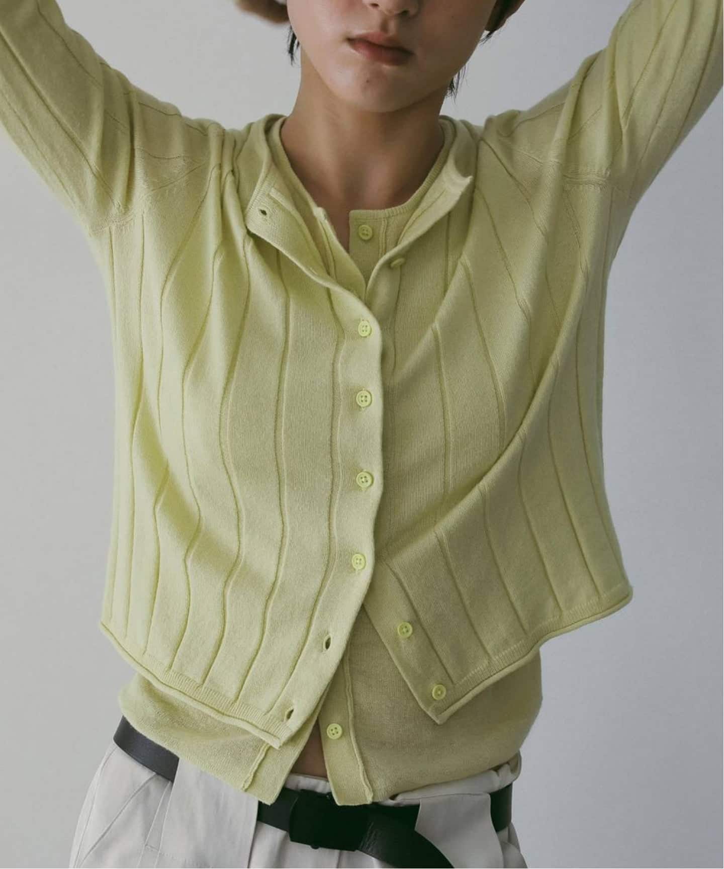 anuke Cotton Layered Cardigan（カーディガン）｜BOICE FROM