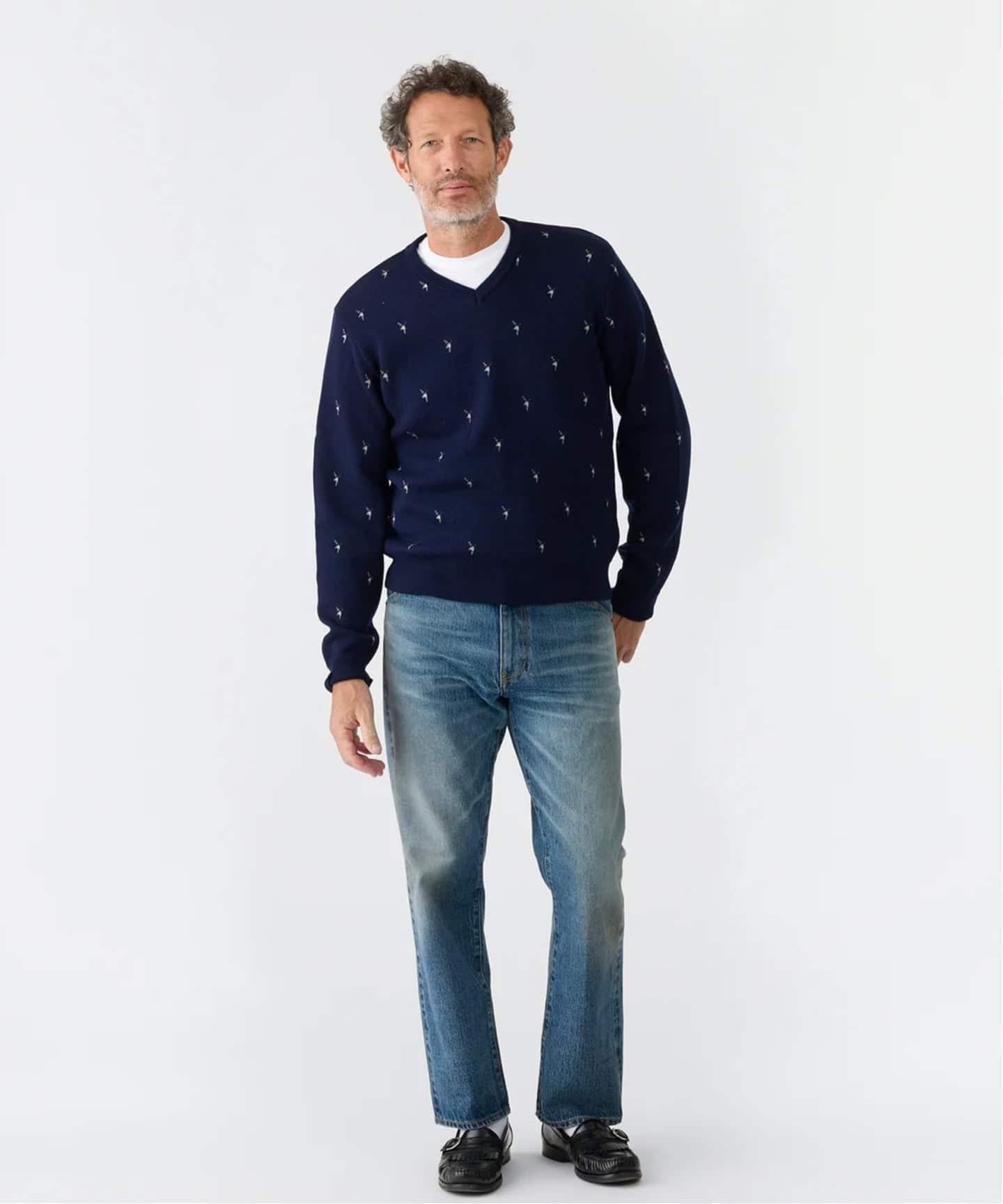 Merino Jacquard Duck V/N Sweater（ニット／セーター）｜NOAH（ノア