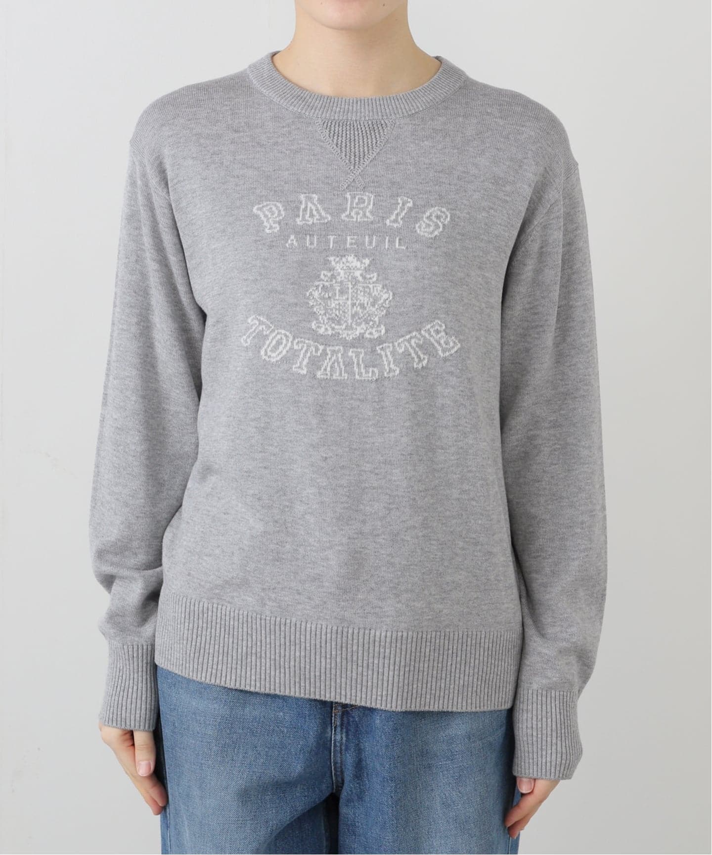 洗える】インターシャロゴニット（ニット／セーター）｜La Totalite