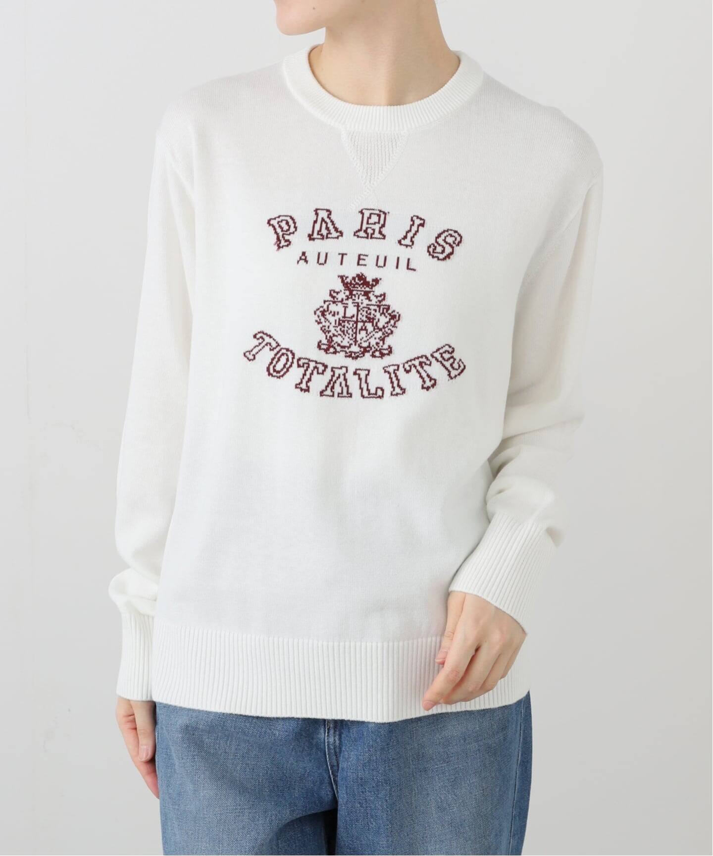 洗える】インターシャロゴニット（ニット／セーター）｜La Totalite