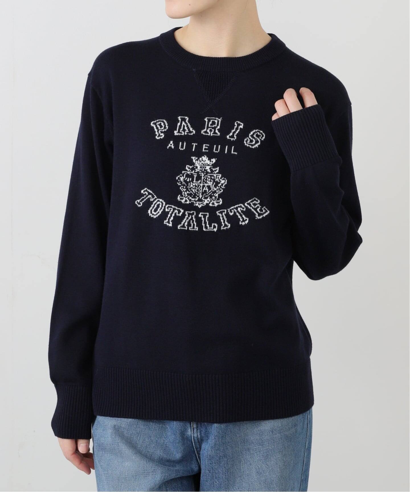 洗える】インターシャロゴニット（ニット／セーター）｜La Totalite