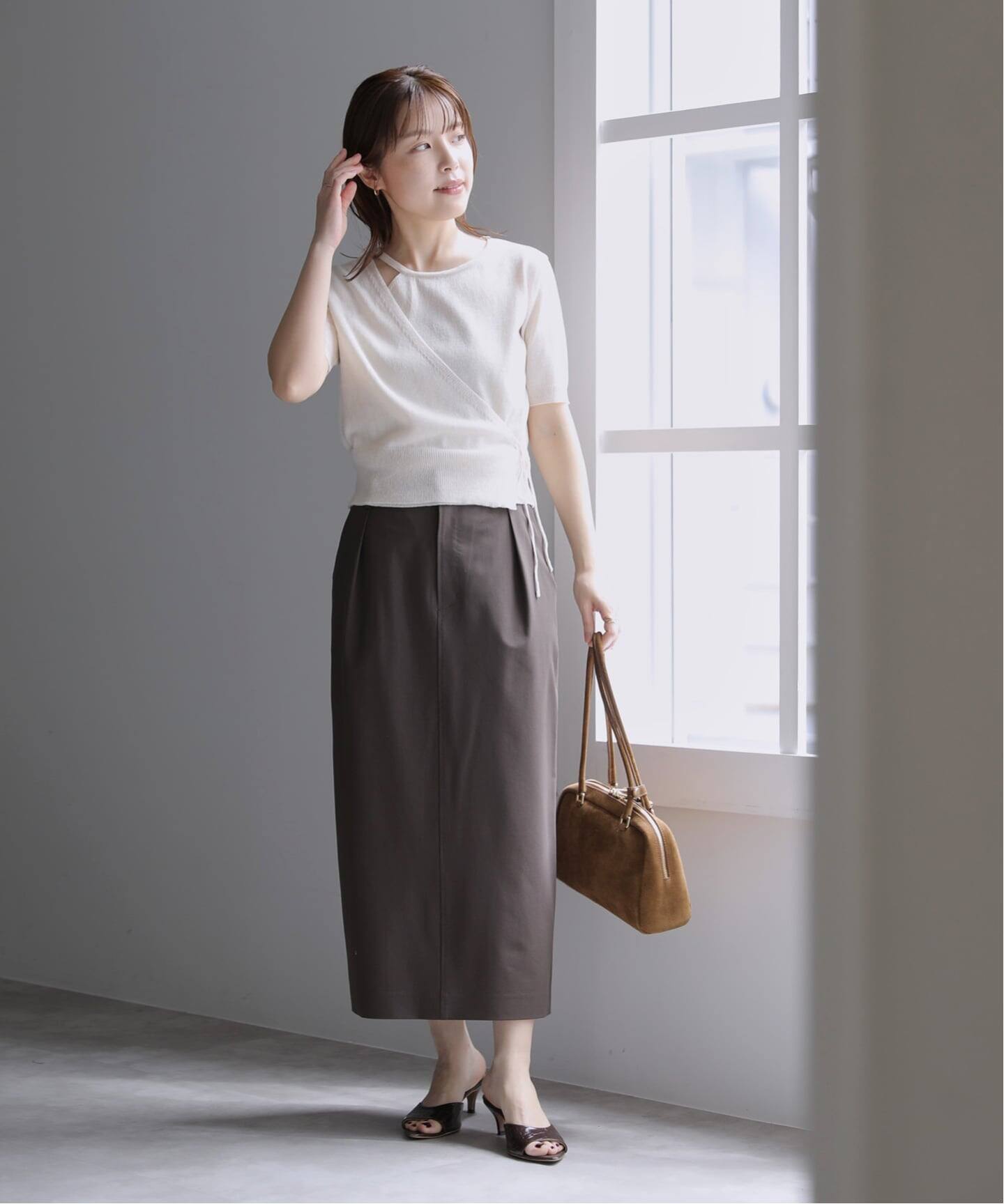 FLEK ショルダーカットアウトニット FLEK/フレック ショルダーカットアウトニットトップス（ニット
