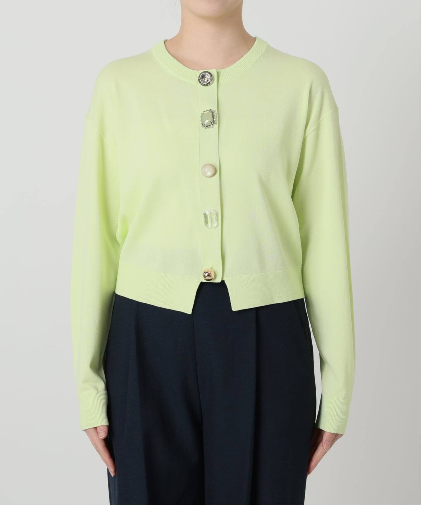 新品♡ ＜TORRAZZO DONNA＞ビッグビジュー カーディガン Torrazzo Donna（トラッゾドンナ） カーディガン TORRAZZO DONNA