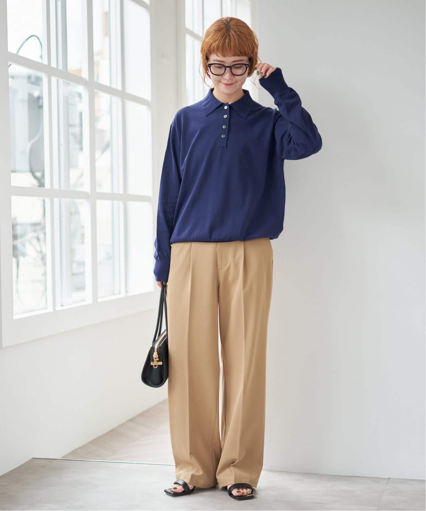 Spick＆Span Emil cotoni ポロシャツニット ピンク Spick＆Span（スピック アンド スパン） ニット セーター Emil cotoni