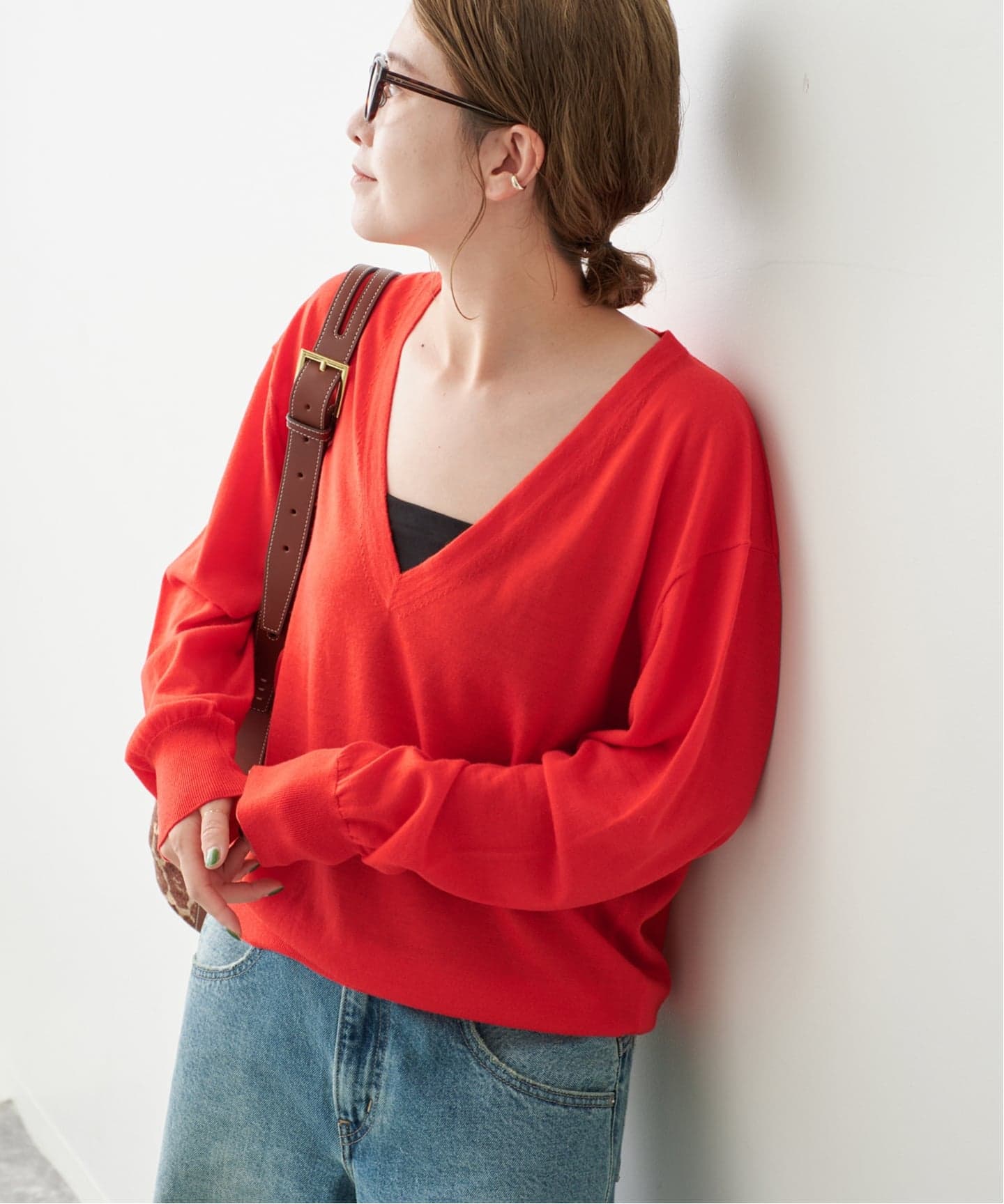 手洗い可能》18G Vネックニット（ニット／セーター）｜Spick & Span