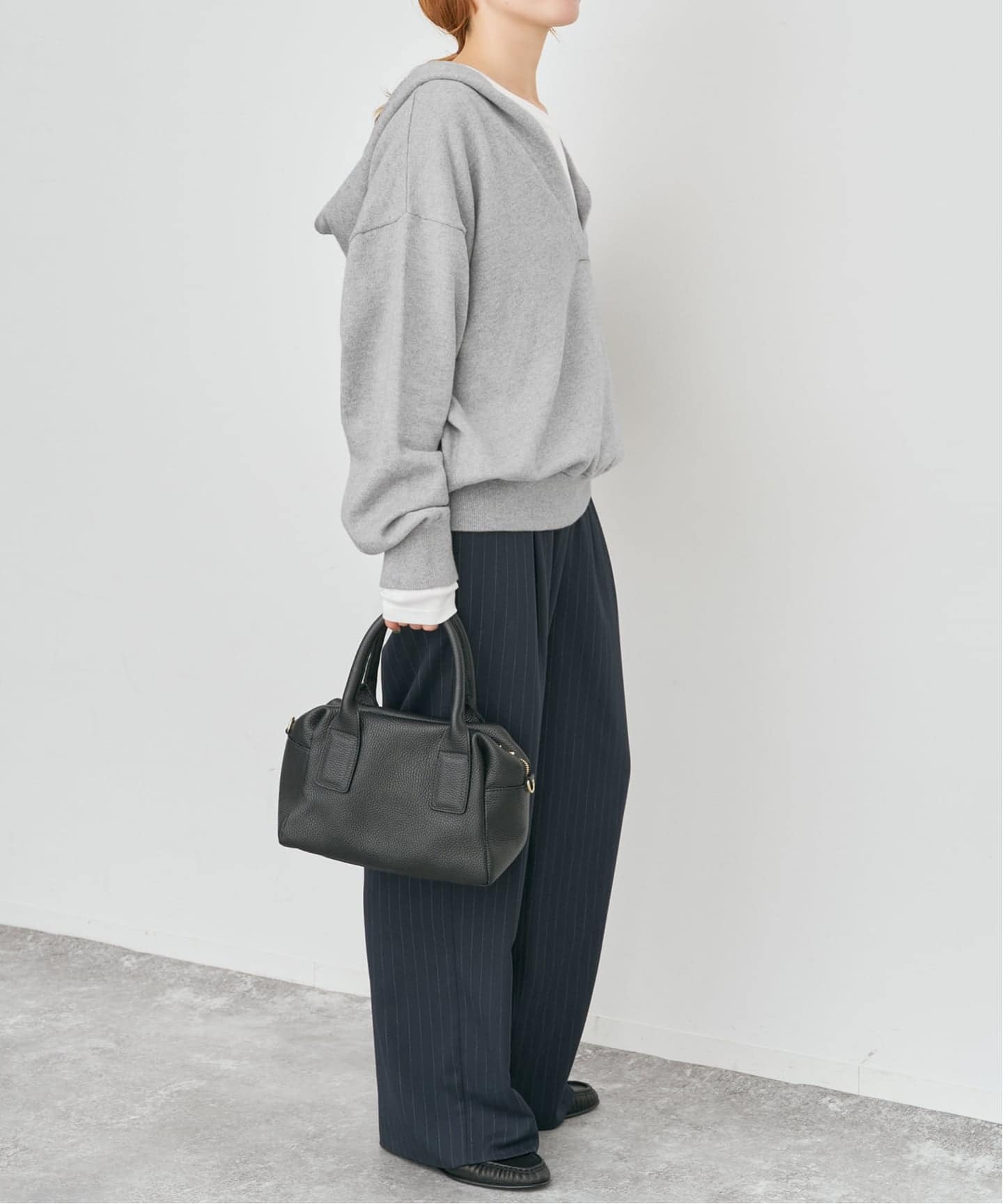 予約》コットンカシミヤフードニットプルオーバー（ニット／セーター