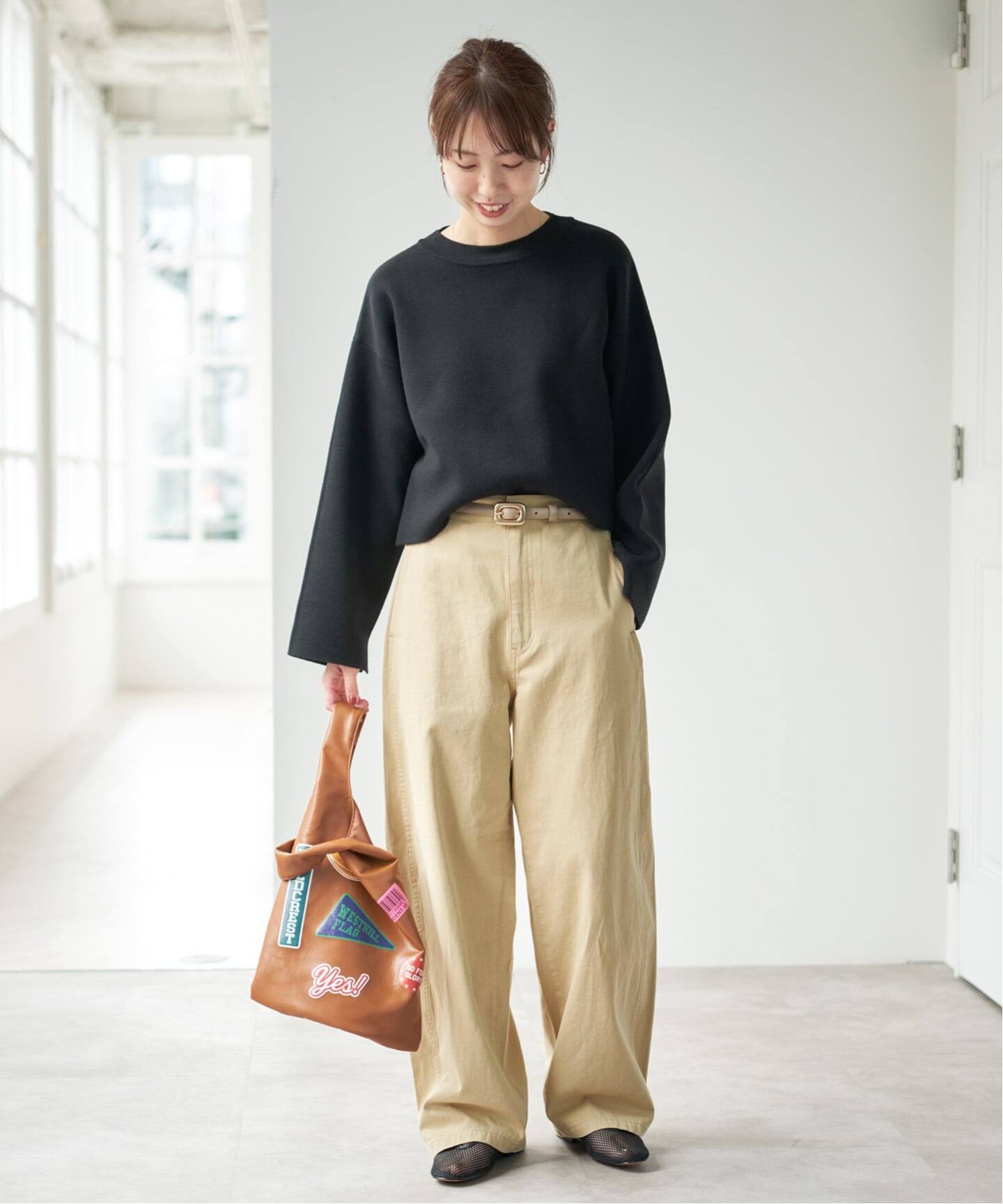 スムースショート丈ニット（ニット／セーター）｜Spick & Span