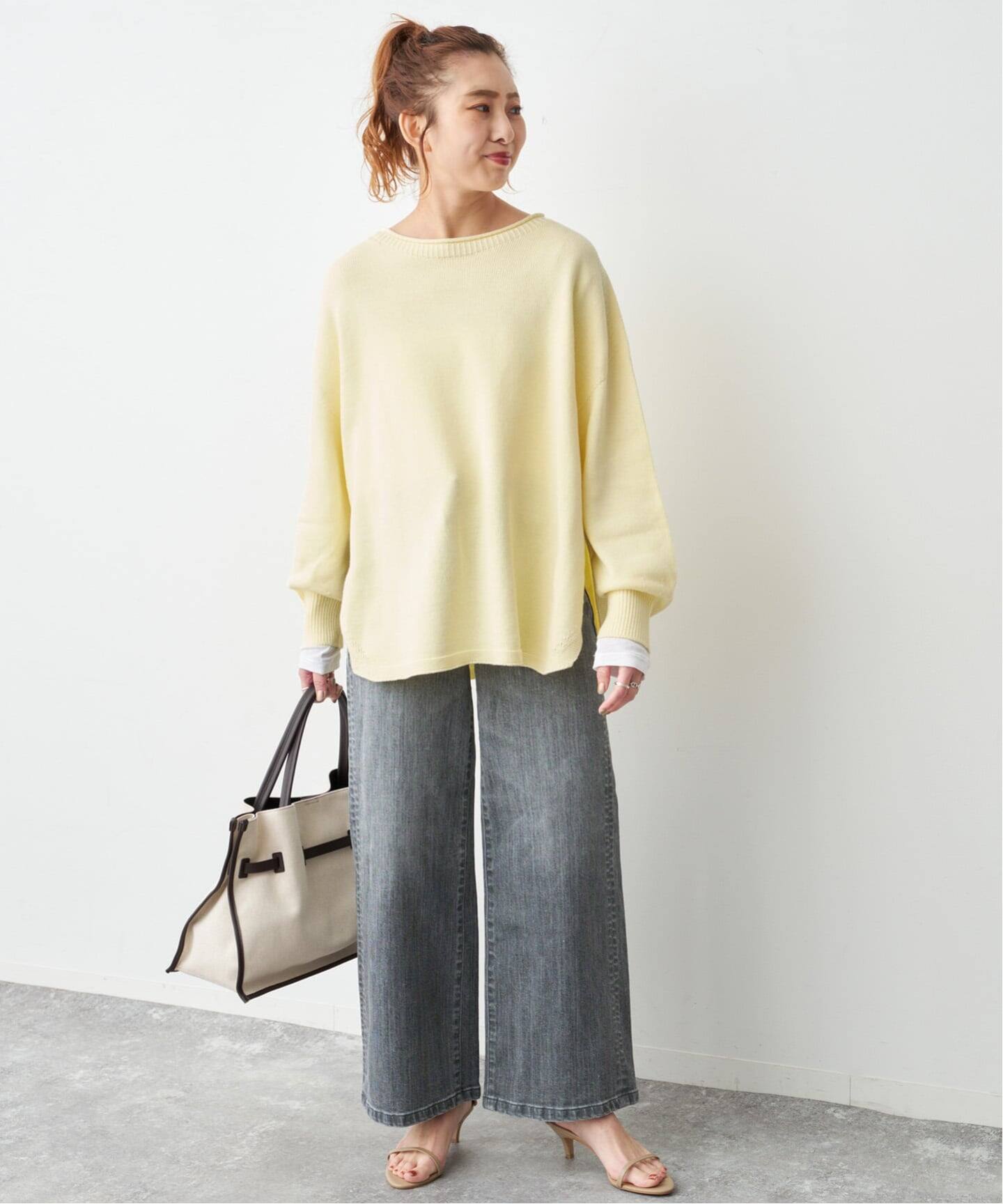 今季！ Spick and Span バルキーヤーンルーズボートネックニット バルキーヤーンルーズボートネックニット（ニット／セーター）｜Spick