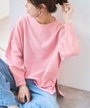 バルキーヤーンルーズボートネックニット