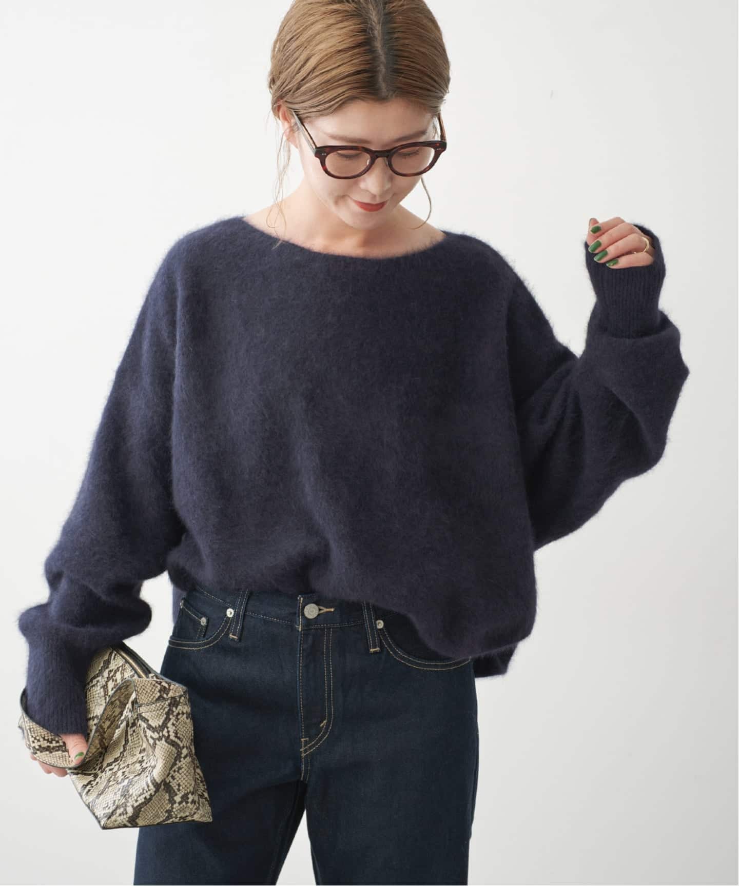 完売品 25年 新品 Spick&Span FOX/ALPACAルーズニット 新色 / 追加》FOX/ALPACAルーズニット（ニット／セーター）｜Spick