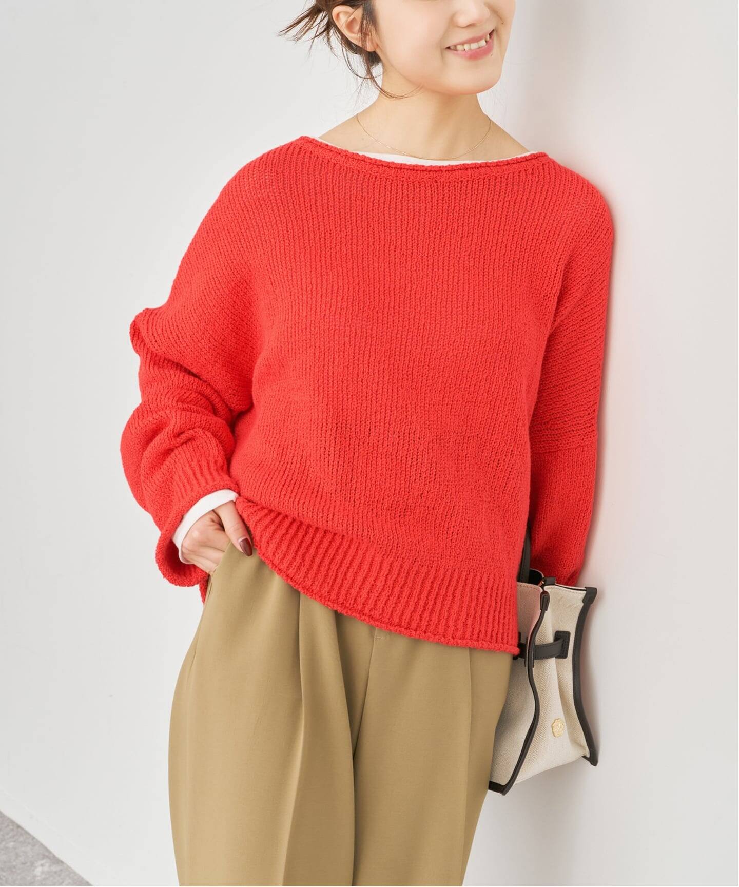IGEAローゲージボートネックニット（ニット／セーター）｜Spick & Span