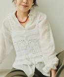 《予約》コットンカギ針 ニットキャミソール