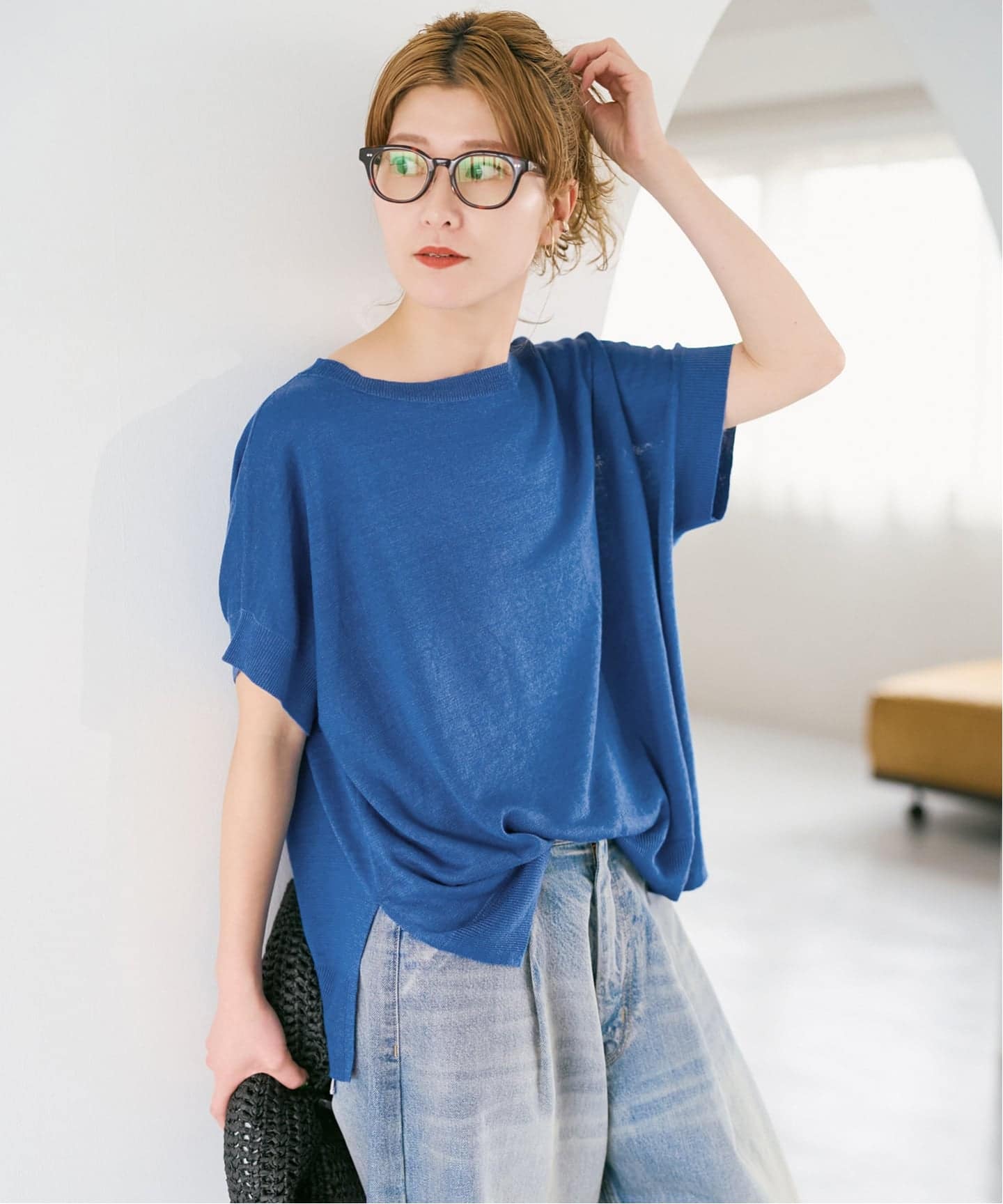 【美品】スピックアンドスパン　フレンチプルオーバー Spick & Span(スピックアンドスパン)の「RAYONSTRETCHフレンチプル