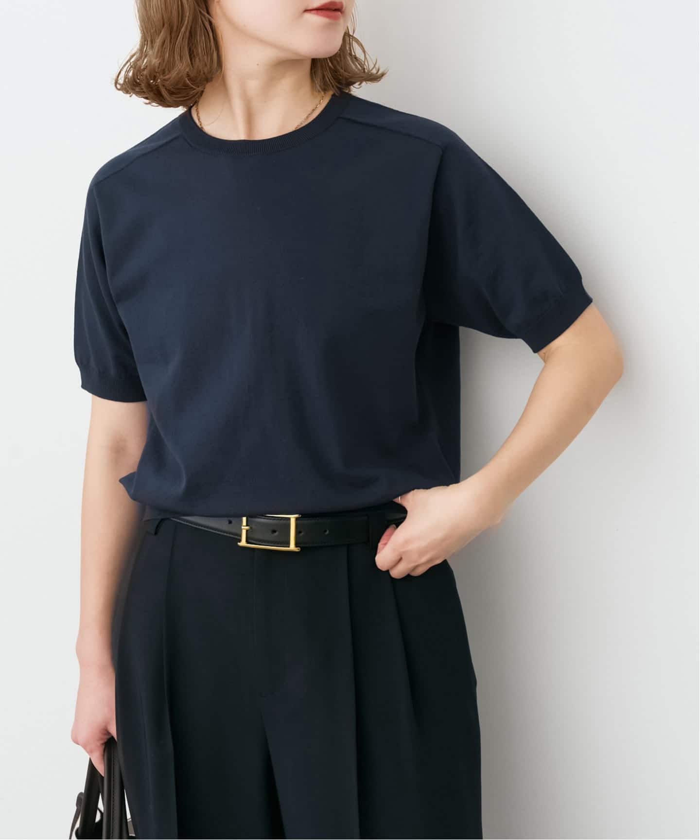 Deuxieme Classe *Sheer ハーフスリーブ プルオーバー Deuxieme Classe（ドゥーズィエムクラス）の「*Sheer Slit Sleeve プル