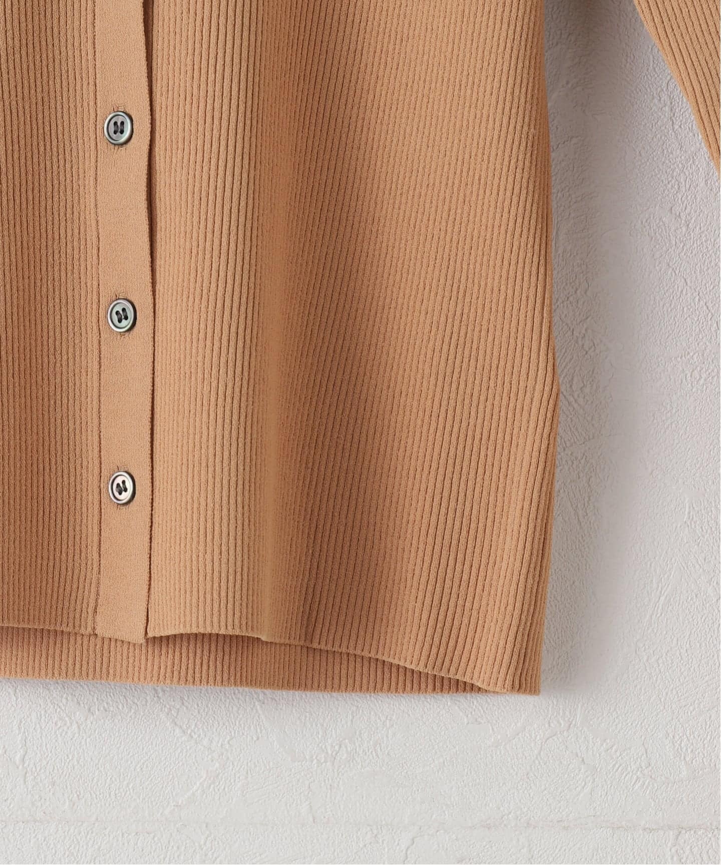 Spick & Span Vis/PE リブクルーネックカーディガン Vis/PE リブクルーネックカーディガン（カーディガン）｜Spick & Span