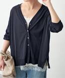 《接触冷感 / 予約》ICE FINE Vネックカーディガン