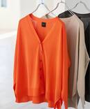 《接触冷感 / 予約》ICE FINE Vネックカーディガン