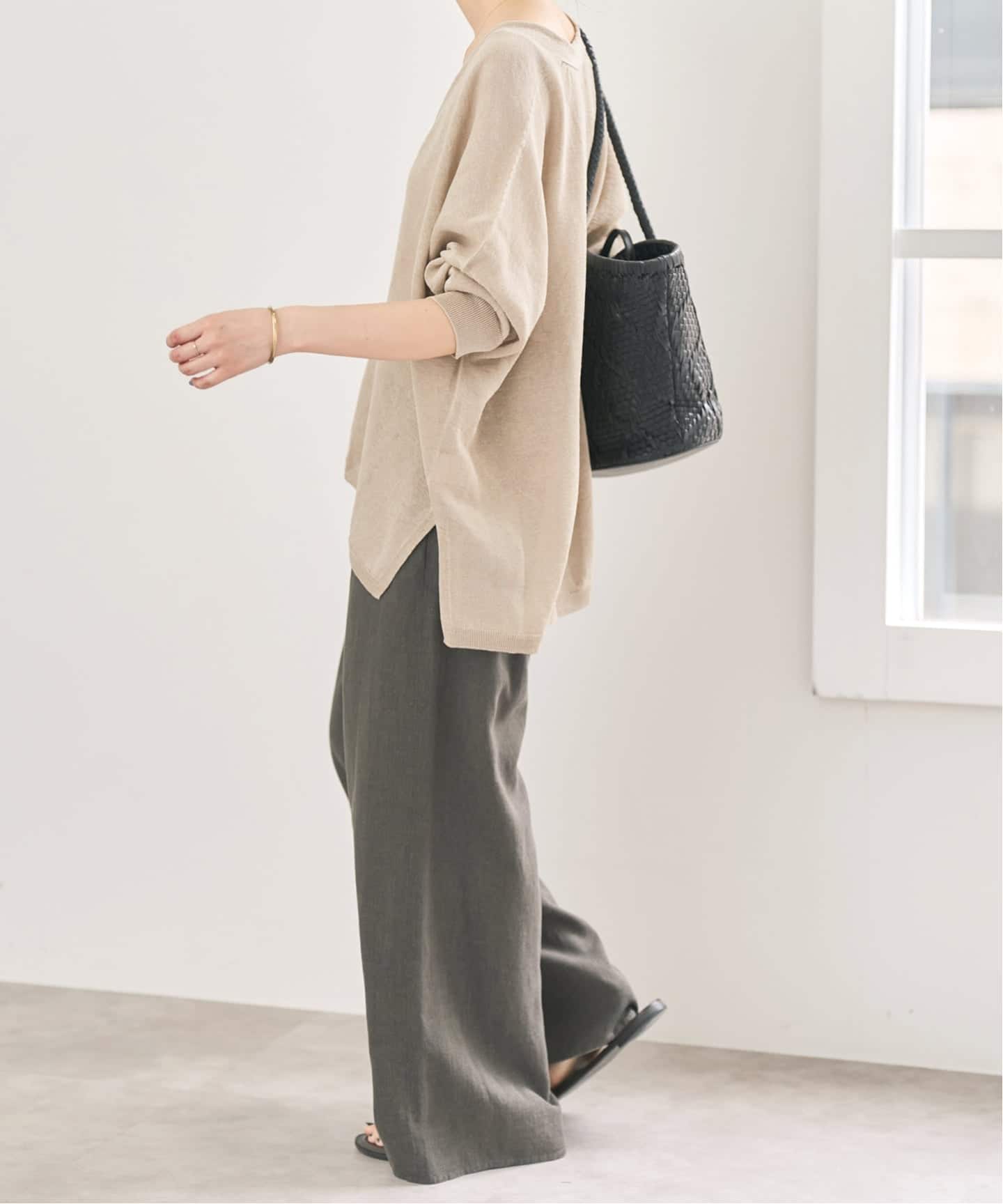 Spick and Span / スピックアンドスパン | 2025SS | ギマコットンオーバーサイズカーディガン | F | ベージュ | レディース Spick and Span / スピックアンドスパン | 2025SS | ギマコットン