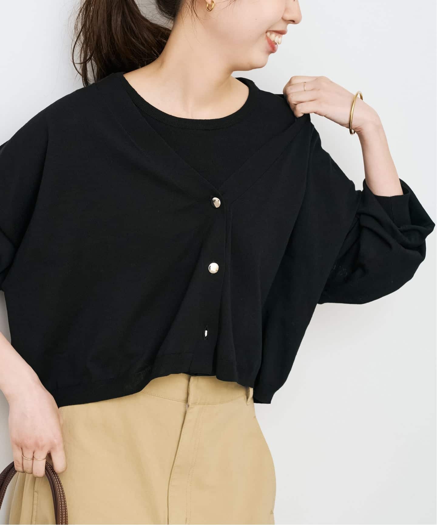Spick and Span  新品アンサンブルニット 手洗い可》2枚SETアンサンブルニット（アンサンブル）｜Spick & Span