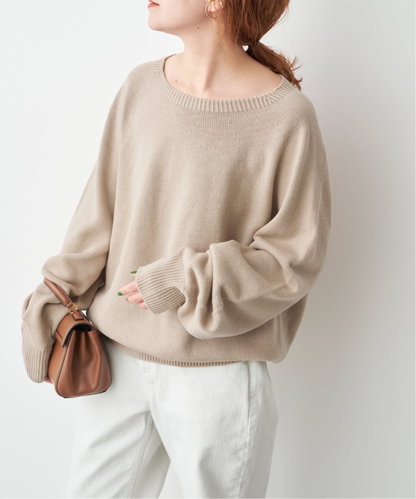26SS 新作 》 ニュアンスコクーンバルキーニット（ニット／セーター