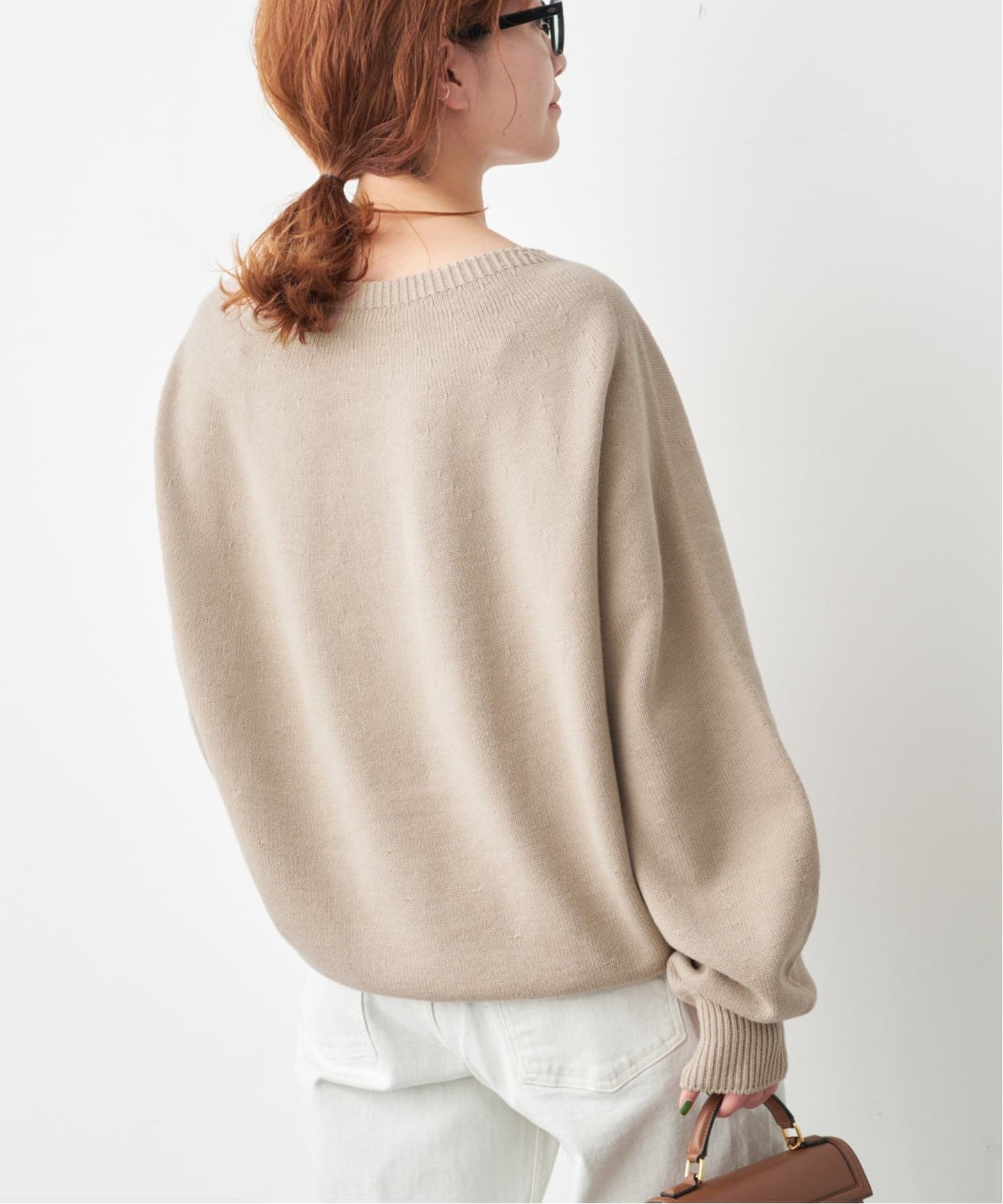 26SS 新作 》 ニュアンスコクーンバルキーニット（ニット／セーター