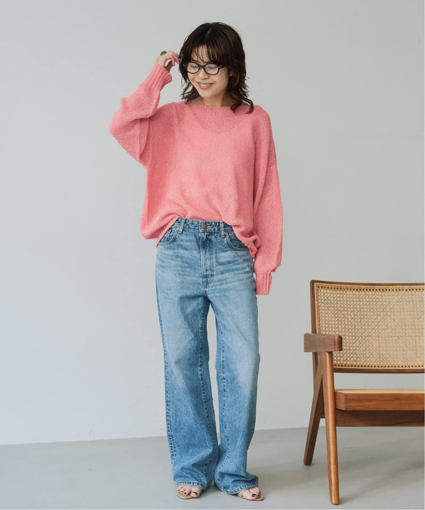 WEB限定カラー有り / 追加予約》ペーパーヤーン2WAYルーズプルオーバー