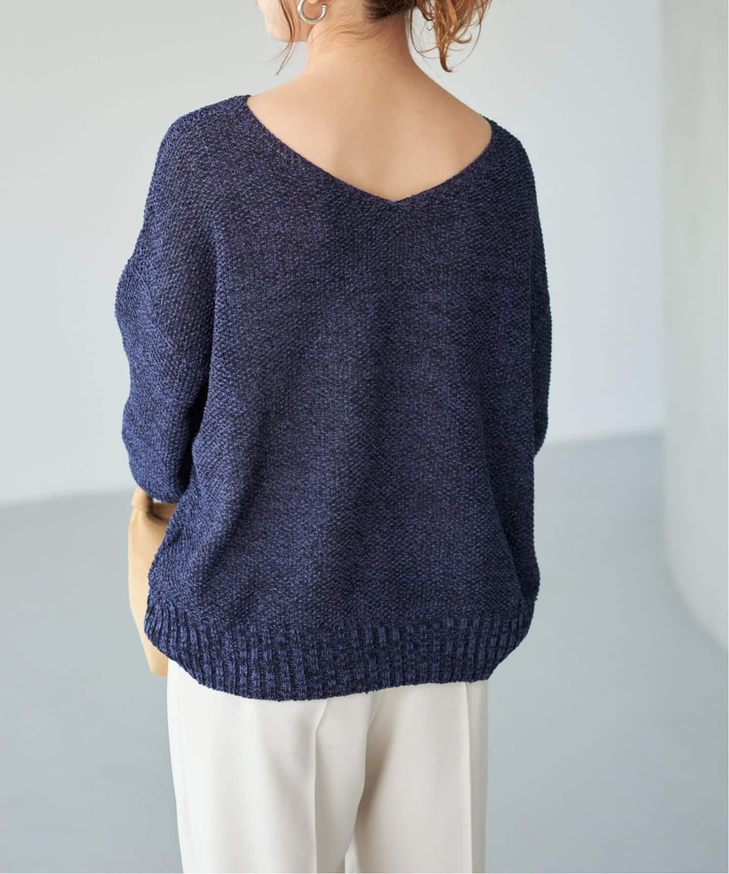 Spick&Span ペーパーヤーン2WAYルーズプルオーバー Spick & Span｜《新色有り / 追加》ペーパーヤーン2WAYルーズプル