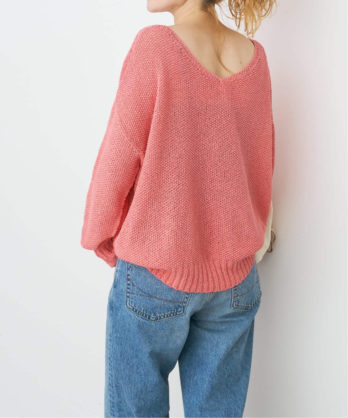 spick＆span ペーパーヤーン2WAYルーズプルオーバー ペーパーヤーン2WAYルーズプルオーバー | スピック＆スパン(Spick and