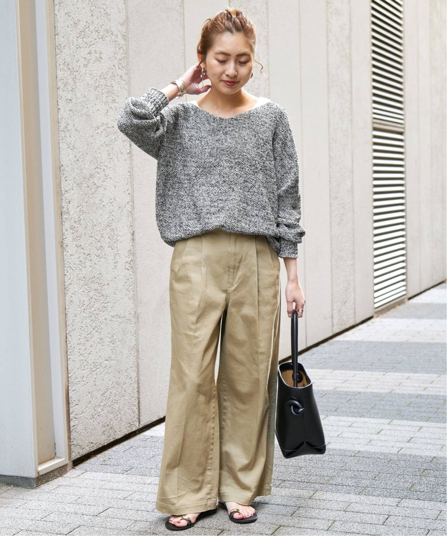 WEB限定カラー有り / 追加予約》ペーパーヤーン2WAYルーズプルオーバー