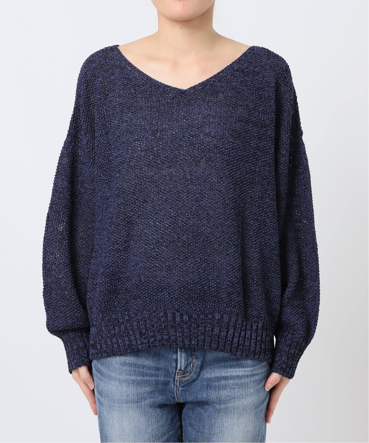 WEB限定カラー有り / 追加》ペーパーヤーン2WAYルーズプルオーバー