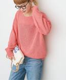 《WEB限定カラー有り / 追加予約》ペーパーヤーン2WAYルーズプルオーバー