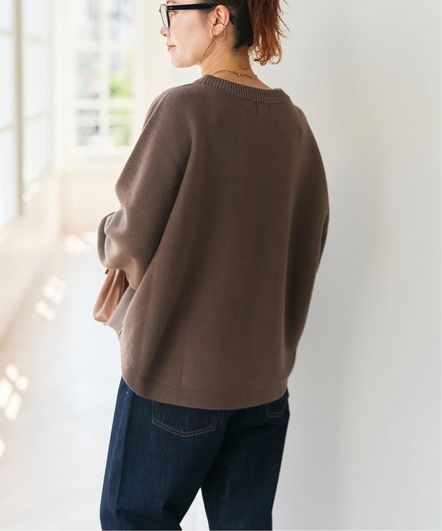 WEB限定 / 追加4予約》バルキーヤーンドルマンロングリブニット