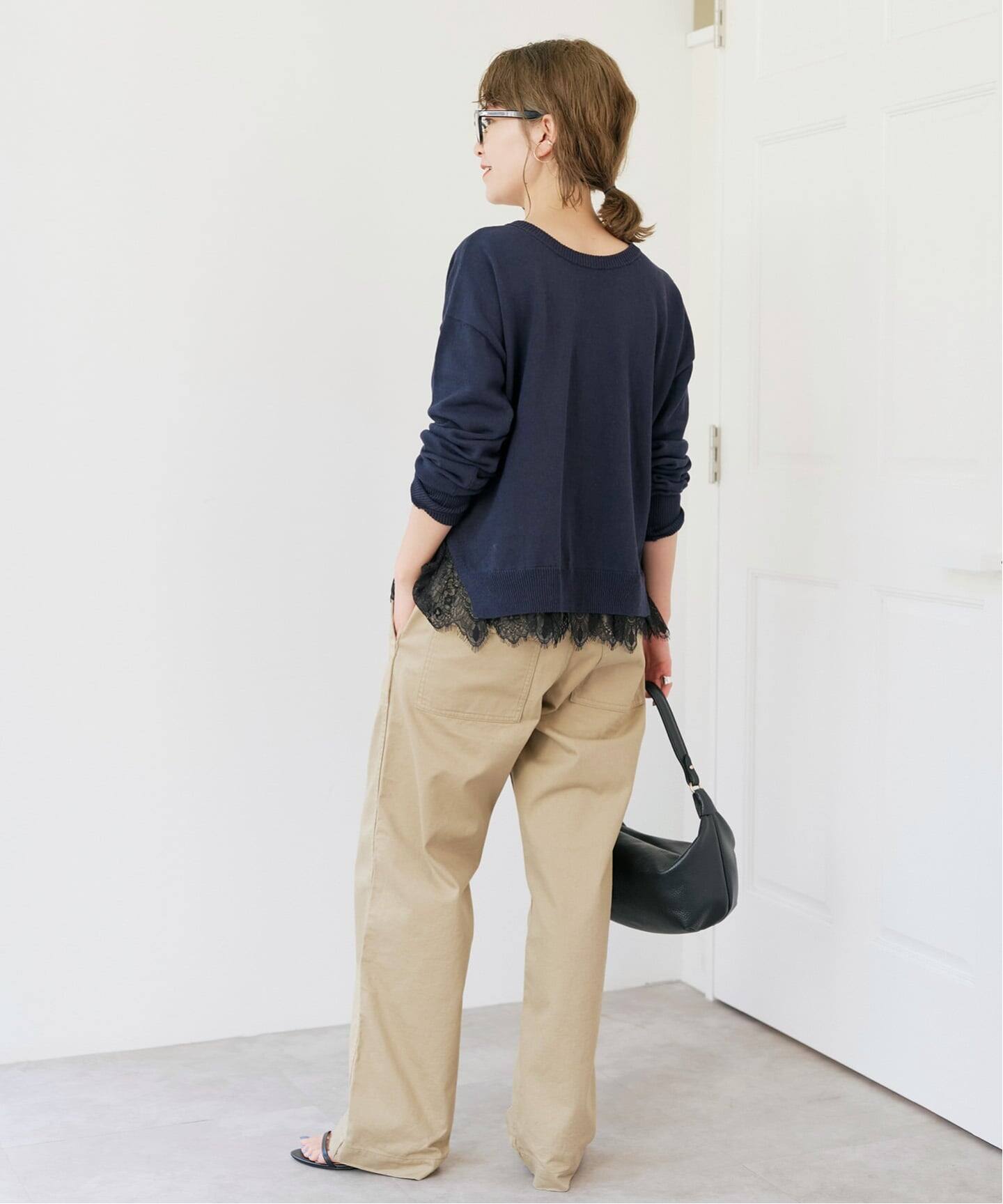 Spick and Span レースドッキング2WAYカーディガン Spick＆Span（スピック アンド スパン） カーディガン レース