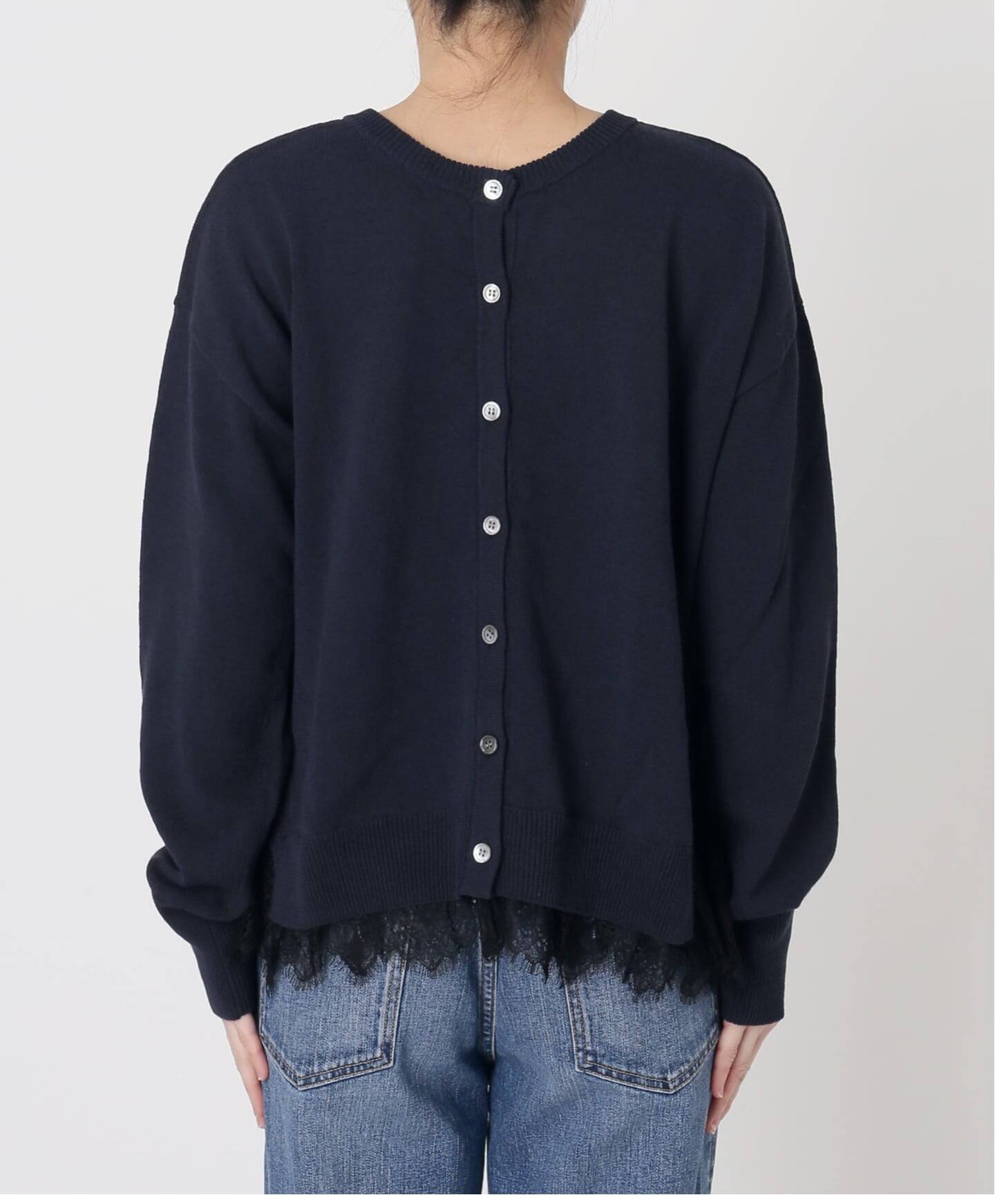 レースドッキング2WAYカーディガン（カーディガン）｜Spick & Span