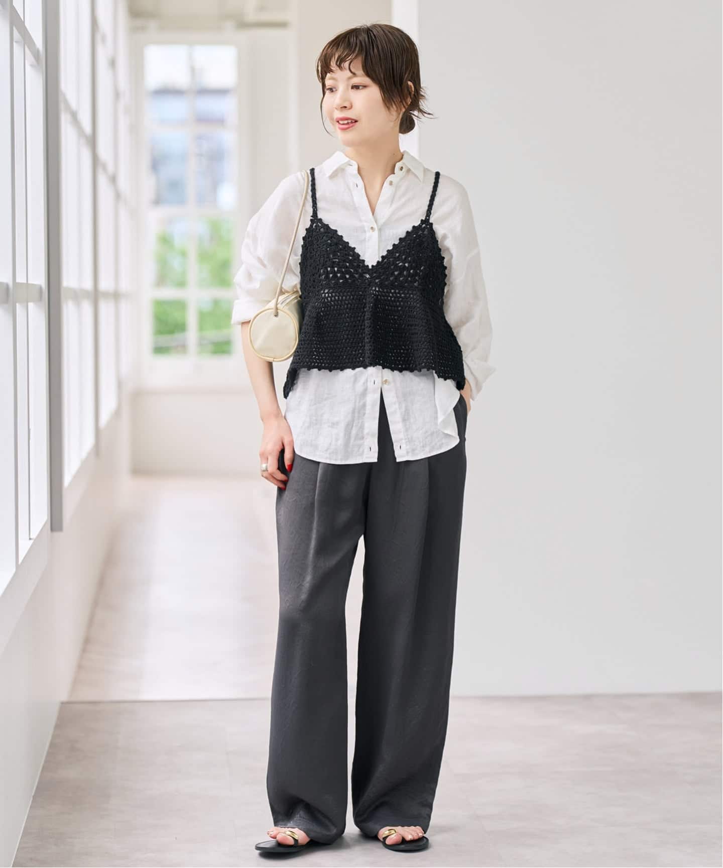 新品！Spick and Spanクロシェニットキャミソール Spick & Span｜《追加予約》クロシェニットキャミソール | Rakuten