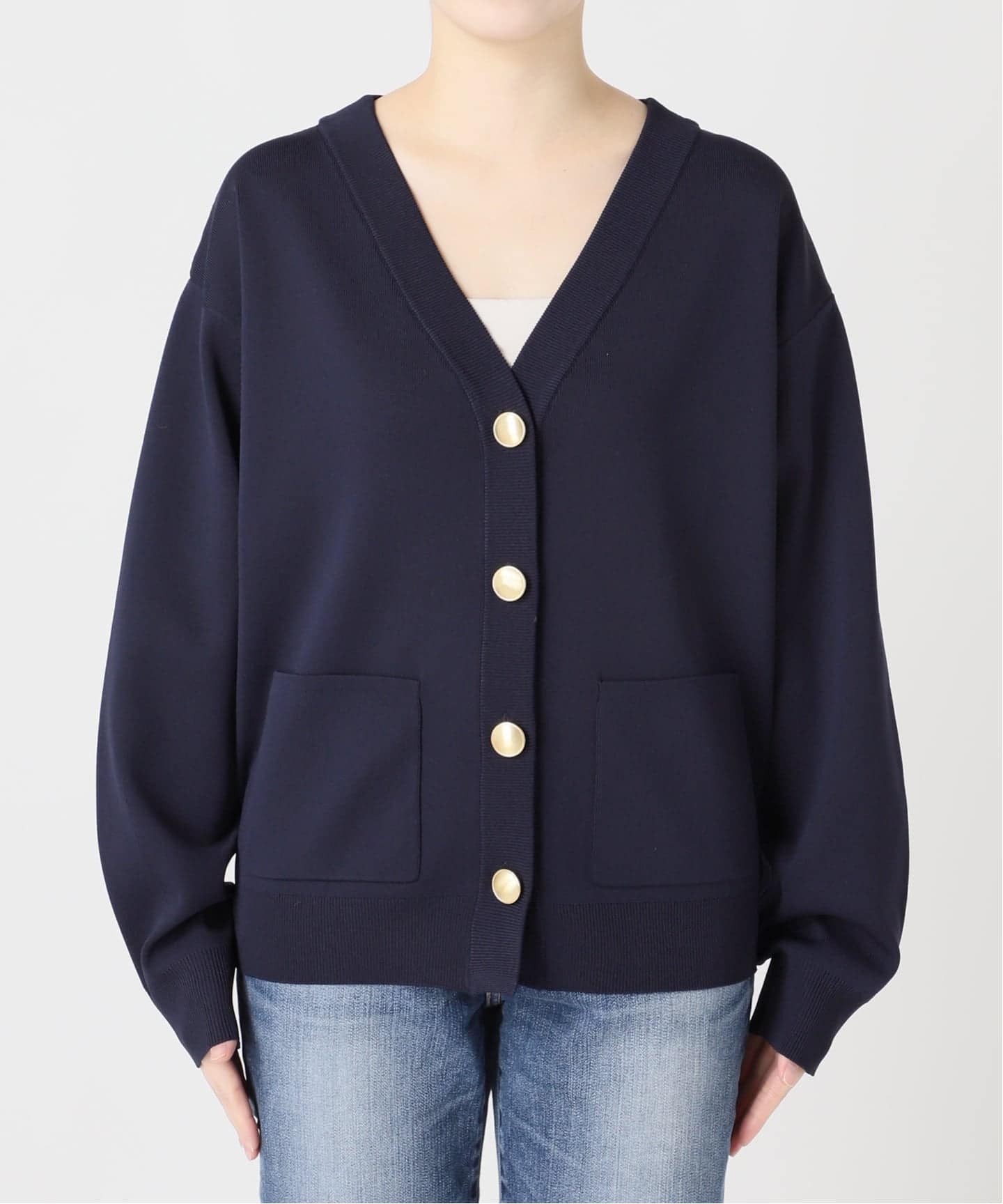 一部店舗+WEB限定予約》ウォッシャブルVネックカーディガン