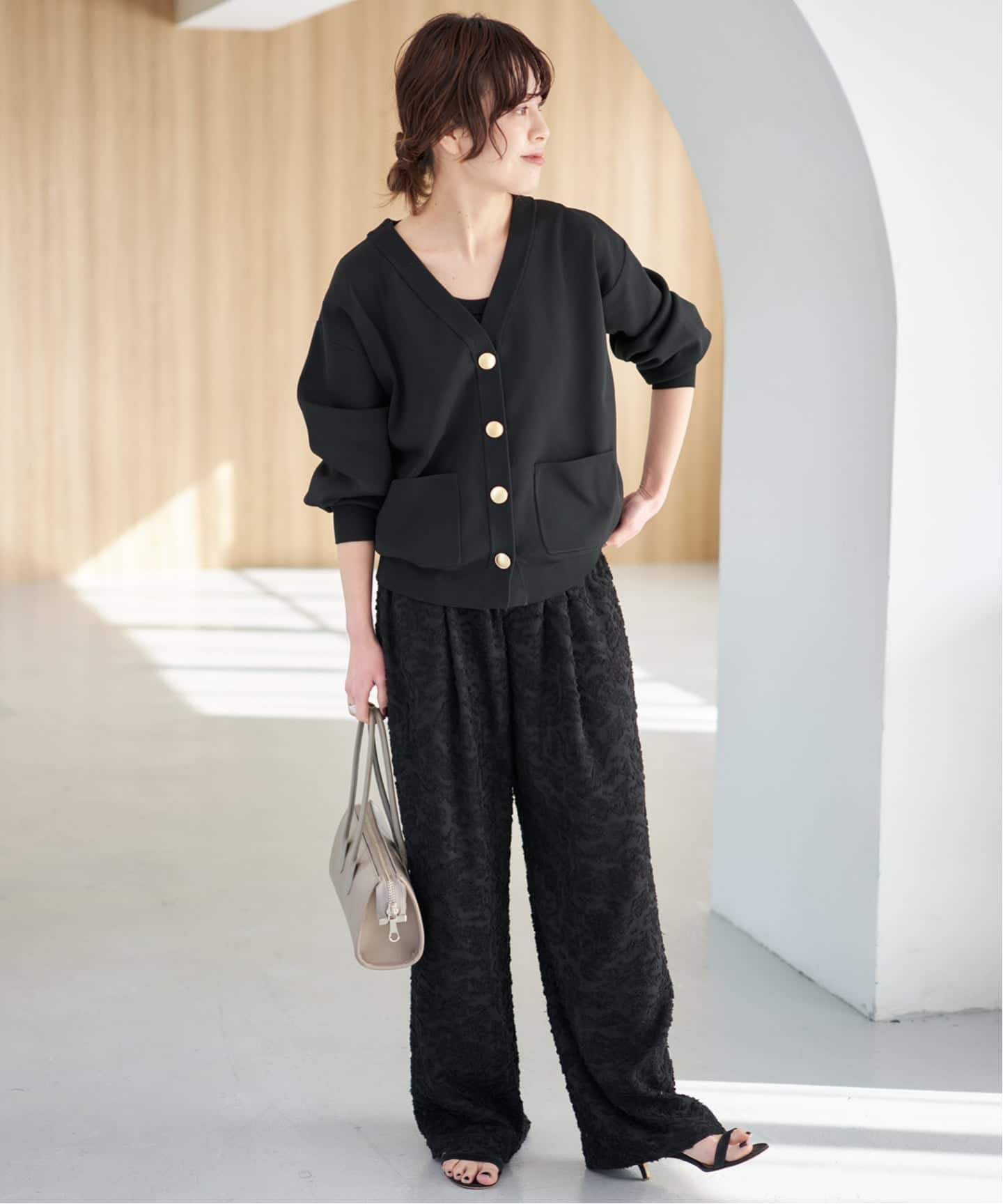 一部店舗+WEB限定/追加予約》ウォッシャブルVネックカーディガン