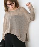 《新色有り / 追加》リネンミックス2WAYプルオーバー