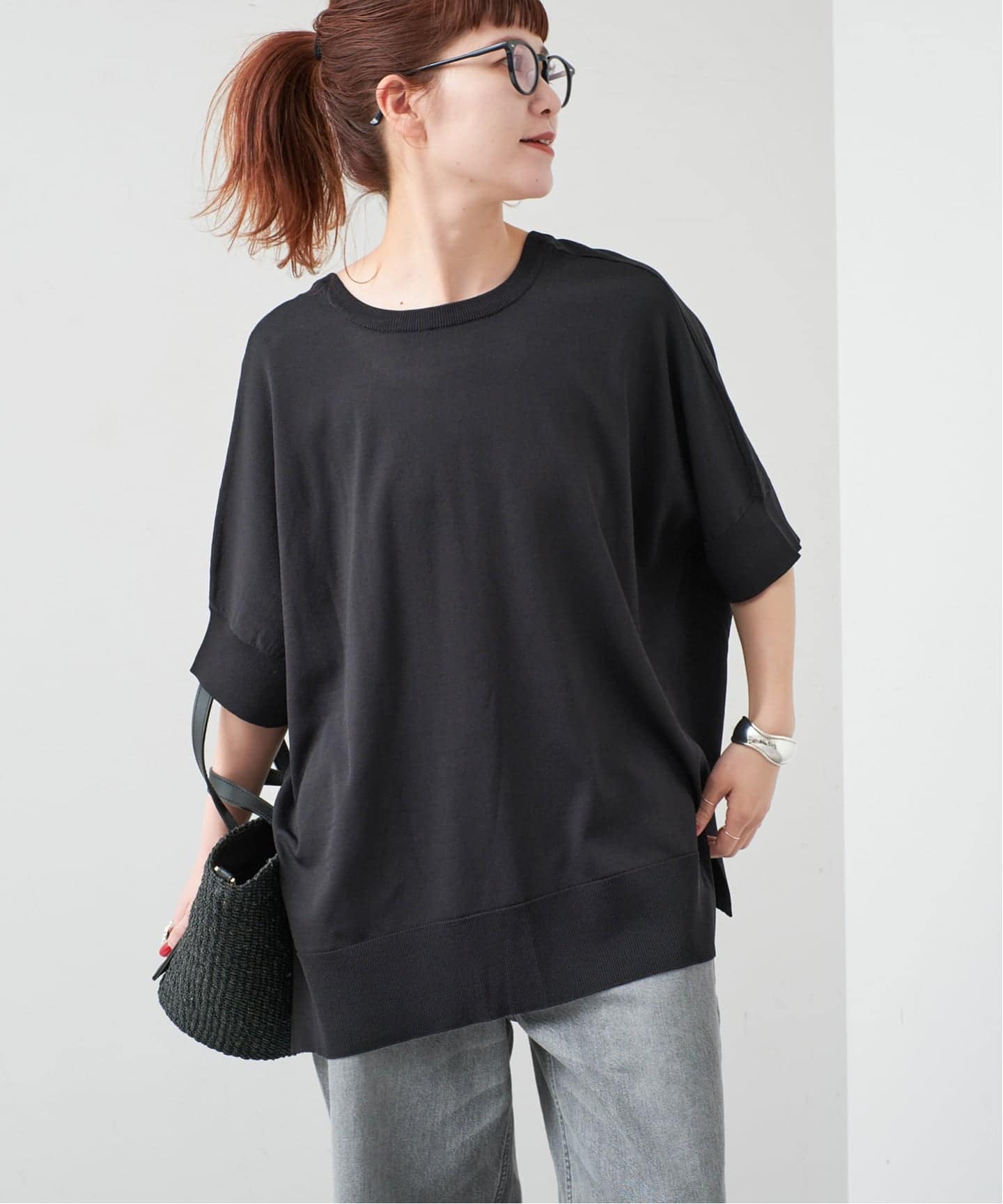 一部店舗+WEB限定 / 追加》14GWASHABLE2WAYポンチョプルオーバー
