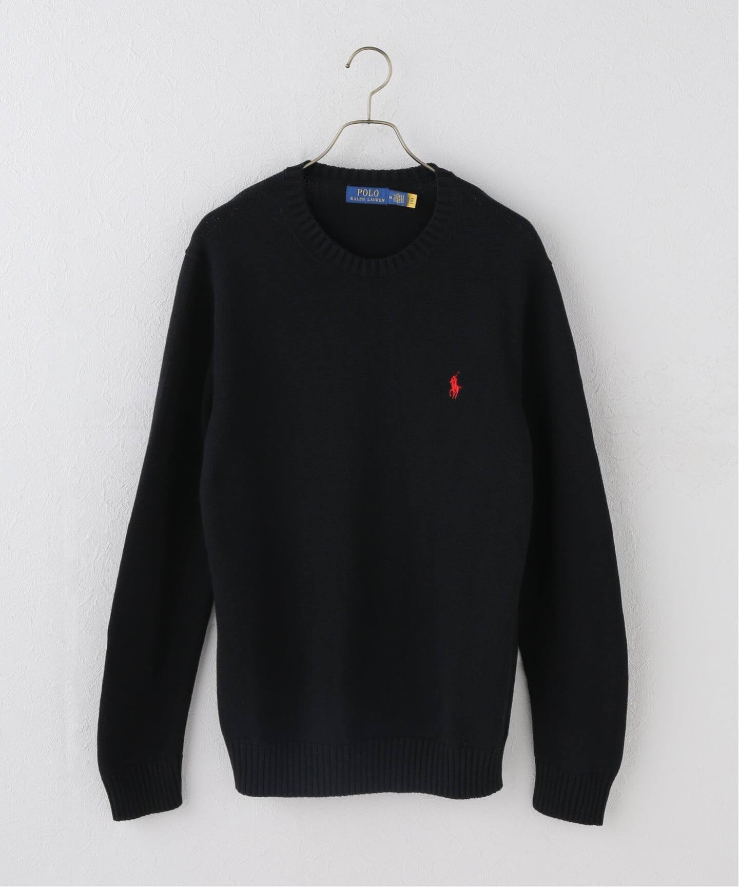 週末限定ニットセーター　ポロ　Polo ラルフローレン　ブラック 追加》POLO RALPH LAUREN / ポロ ラルフ ローレン LONG SLEEVE-SWEATER