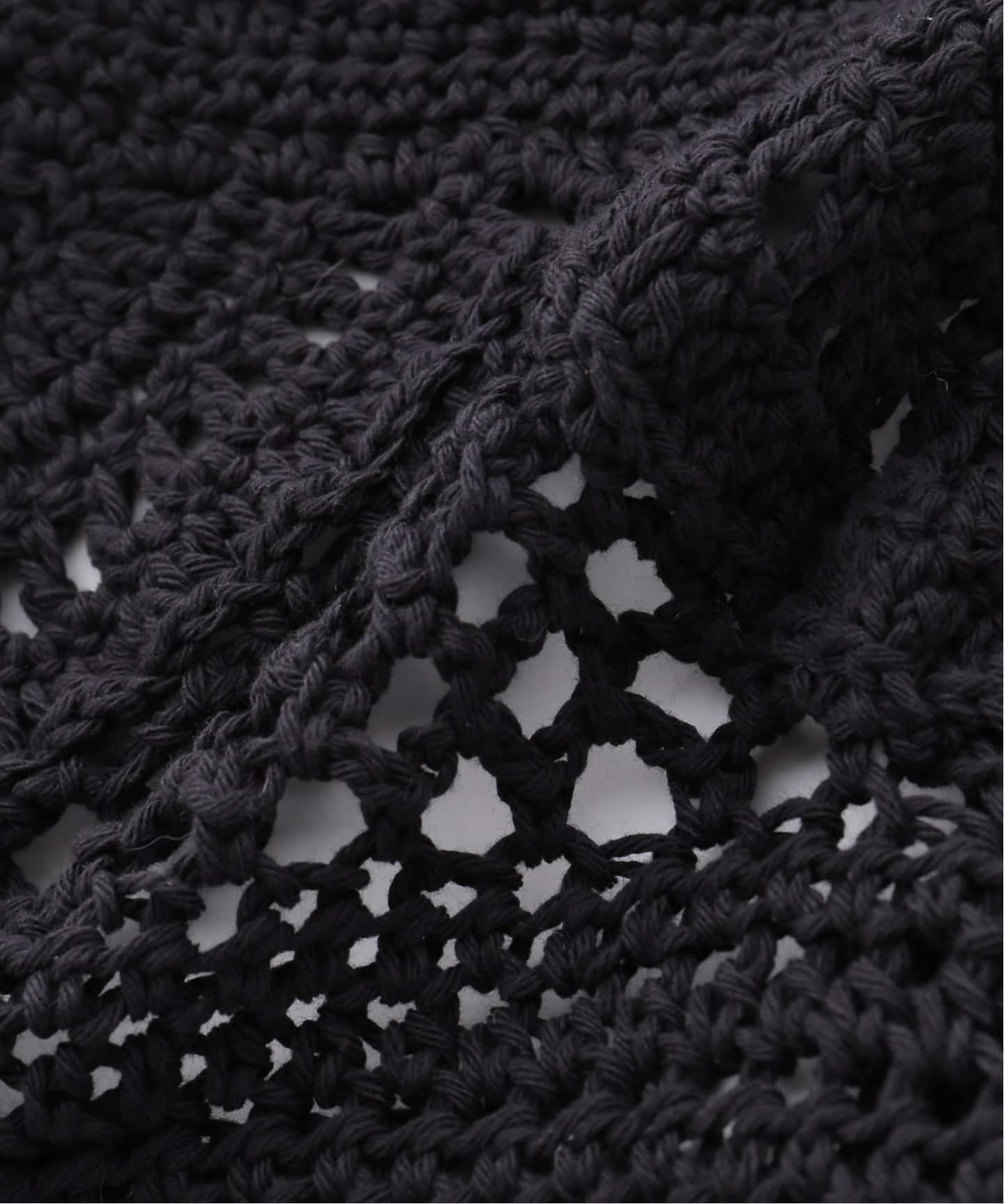 一部店舗+WEB限定》SEEALL / シーオール CROCHET RACER TOP（ニット