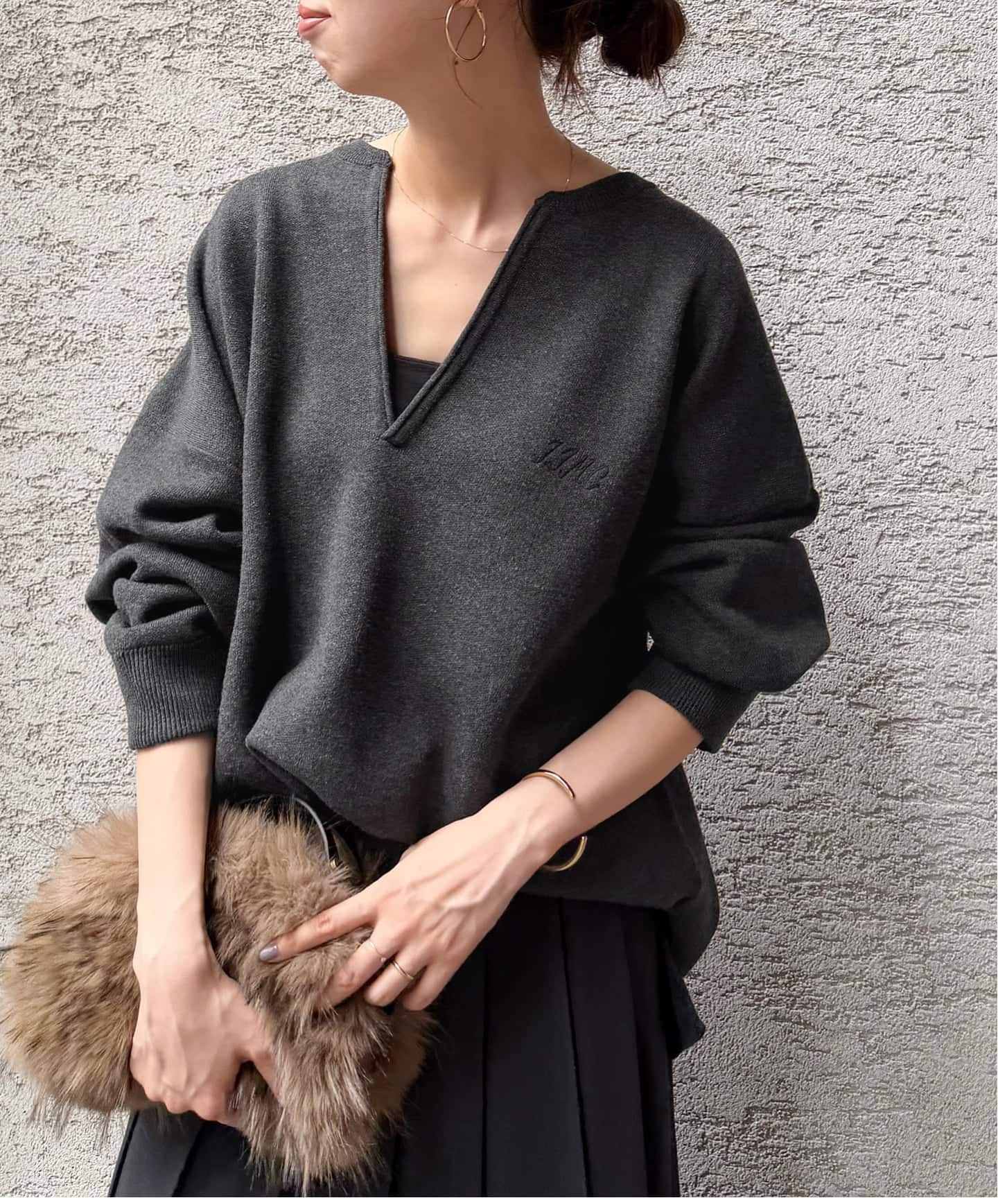 WEB限定カラー有り / 追加》J.J.mercer 別注キーネックプルオーバー
