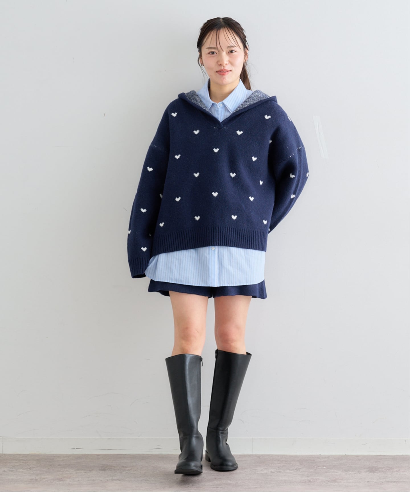 オーバーニットフーディー(ニット/セーター)|UBY Spick & Span オーバーニットフーディー(ニット/セーター)|UBY Spick & Span