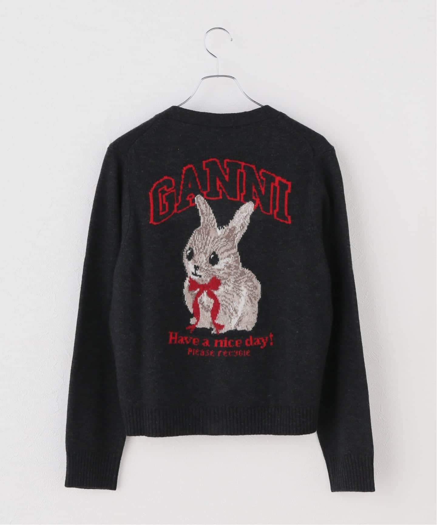 GANNI / ガニー Graphic Wool Cardigan（カーディガン）｜U by