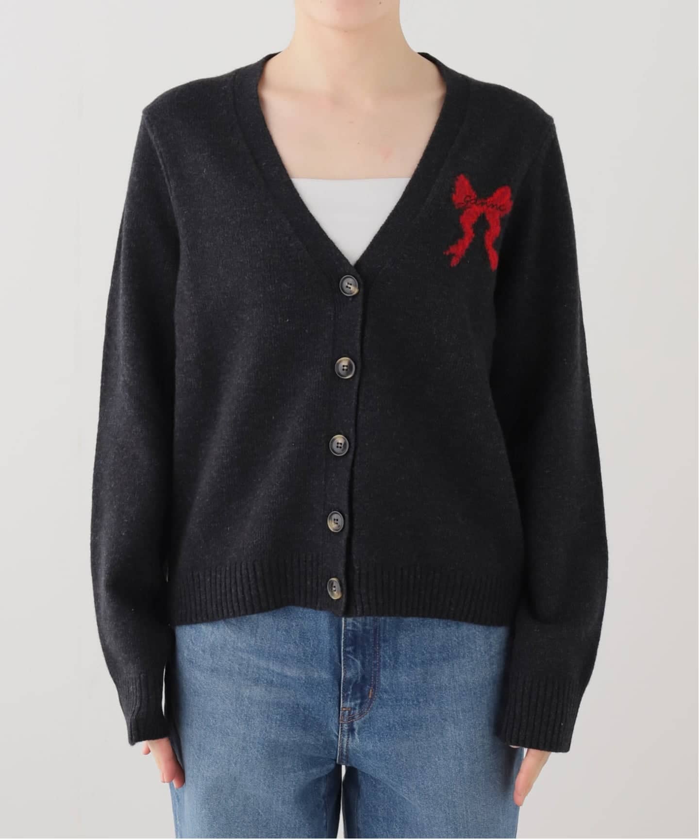 GANNI / ガニー Graphic Wool Cardigan（カーディガン）｜U by