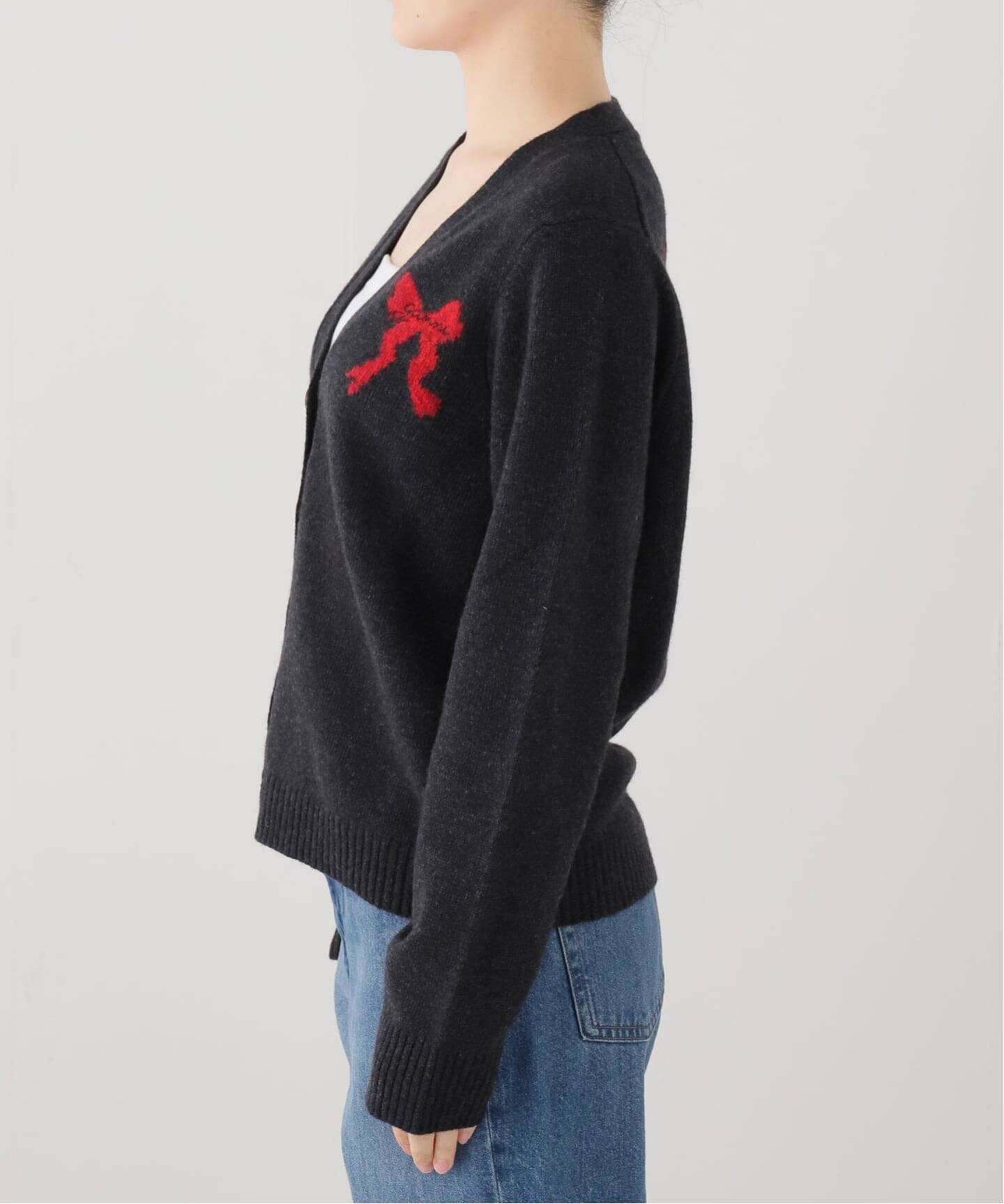 GANNI / ガニー Graphic Wool Cardigan（カーディガン）｜U by