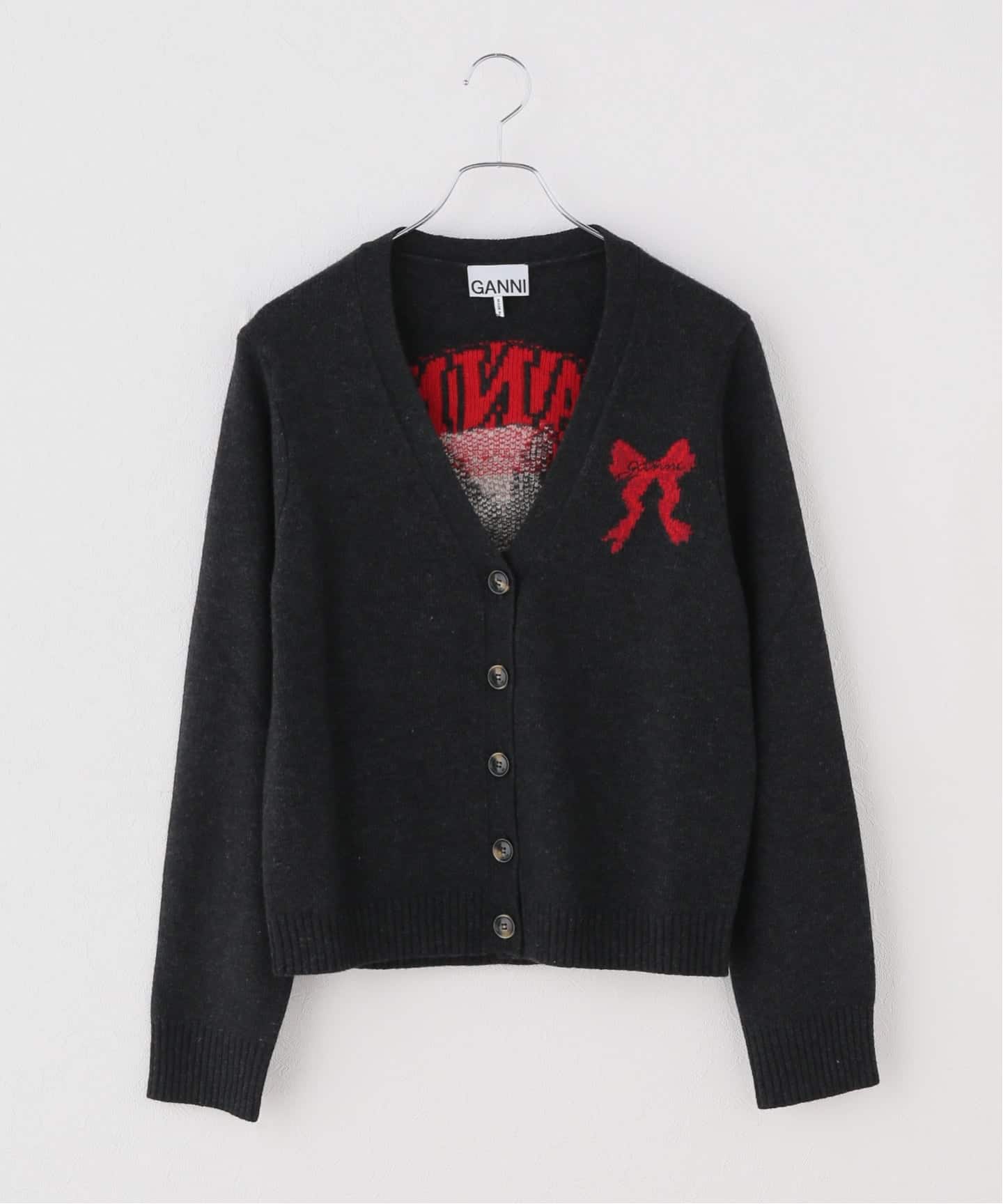 GANNI / ガニー Graphic Wool Cardigan（カーディガン）｜U by