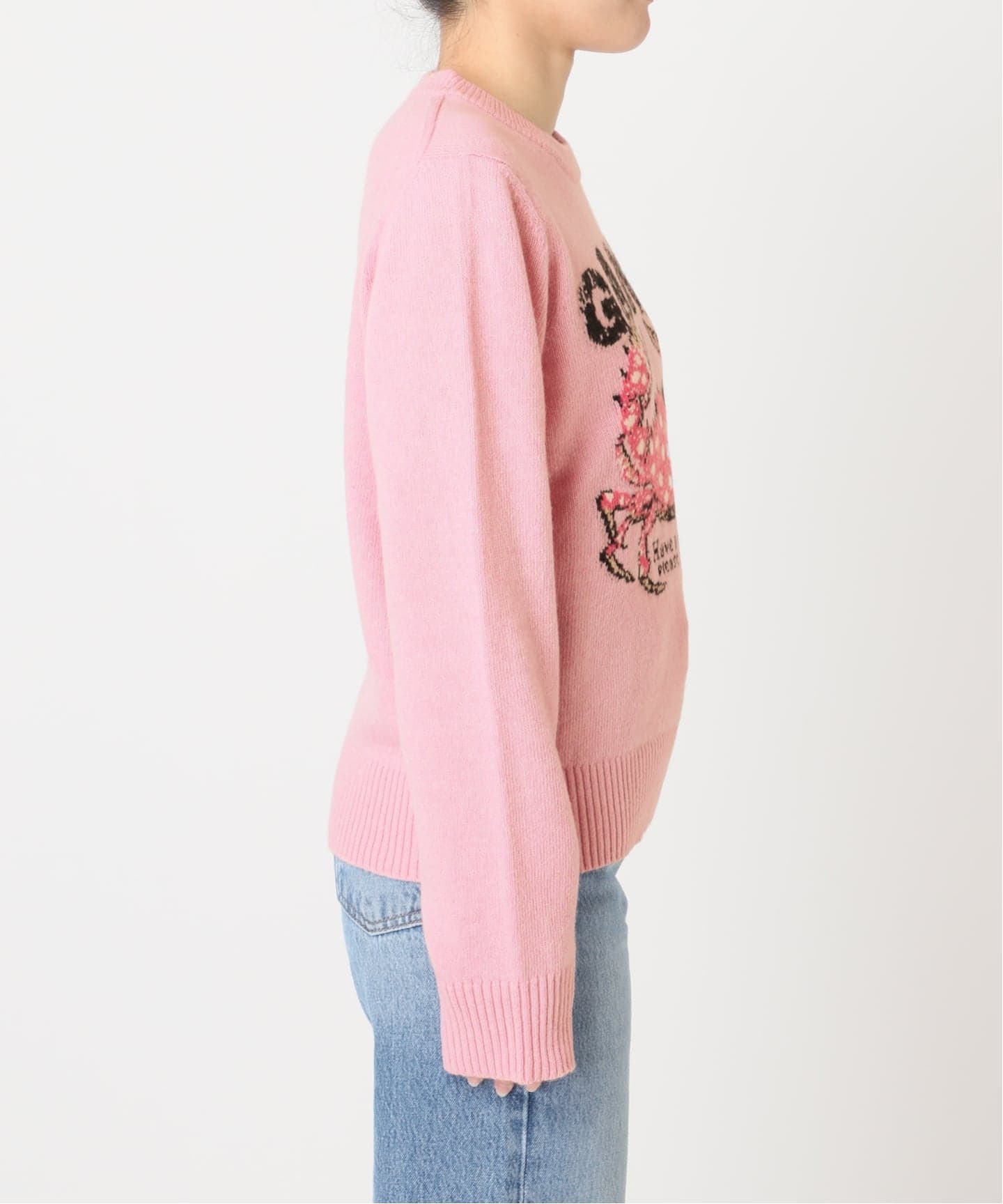 新宿・WEB限定 / 予約》GANNI / ガニー Graphic Wool Sweater Crab